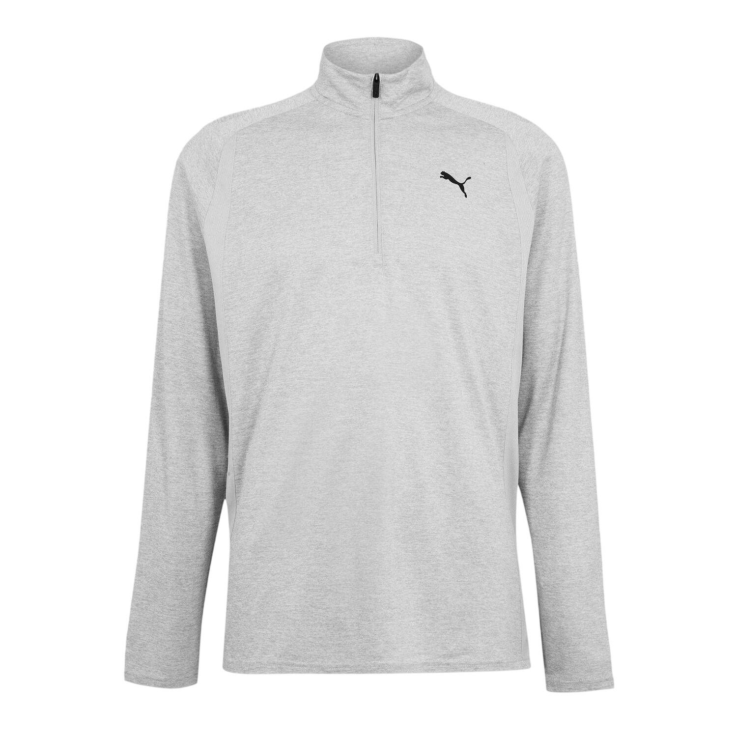 Puma Mens Performance Quarter Zip Tailored Long-Sleeved Top