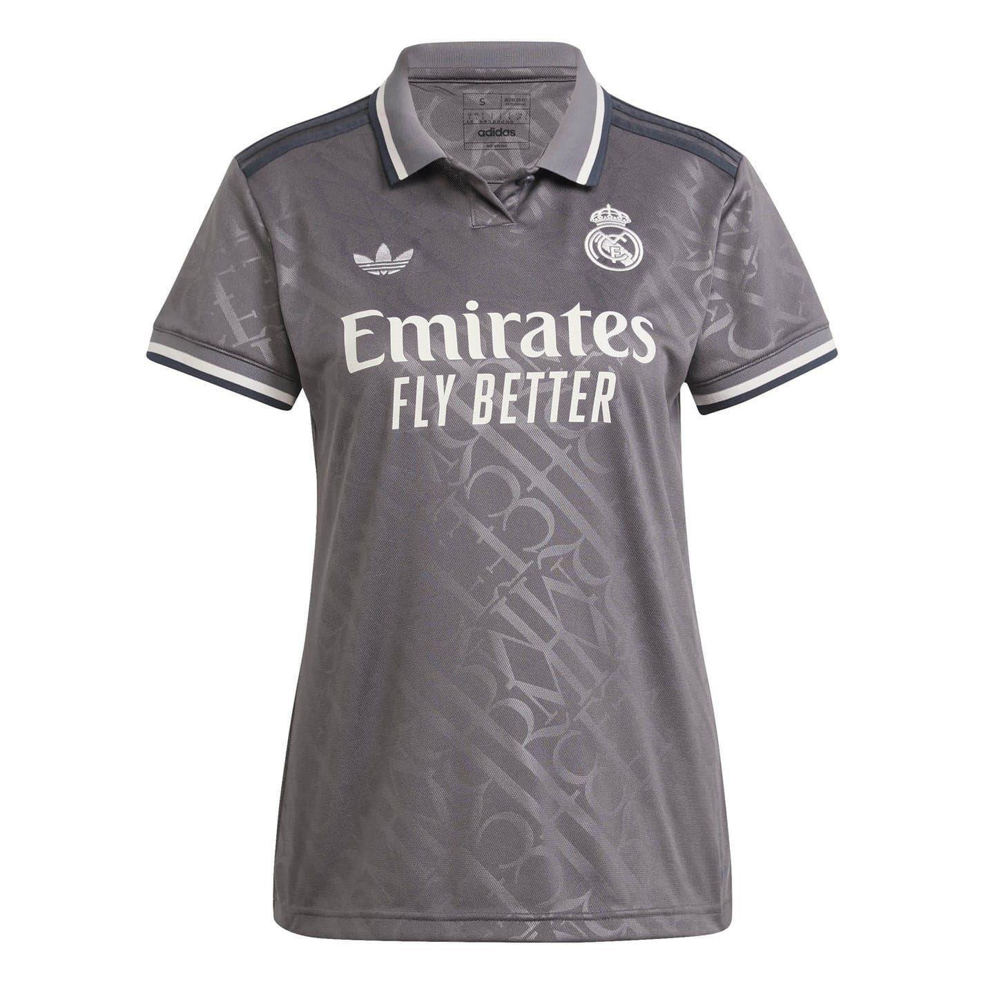 Adidas Womens/Ladies 3 Real Madrid CF Collared Jersey