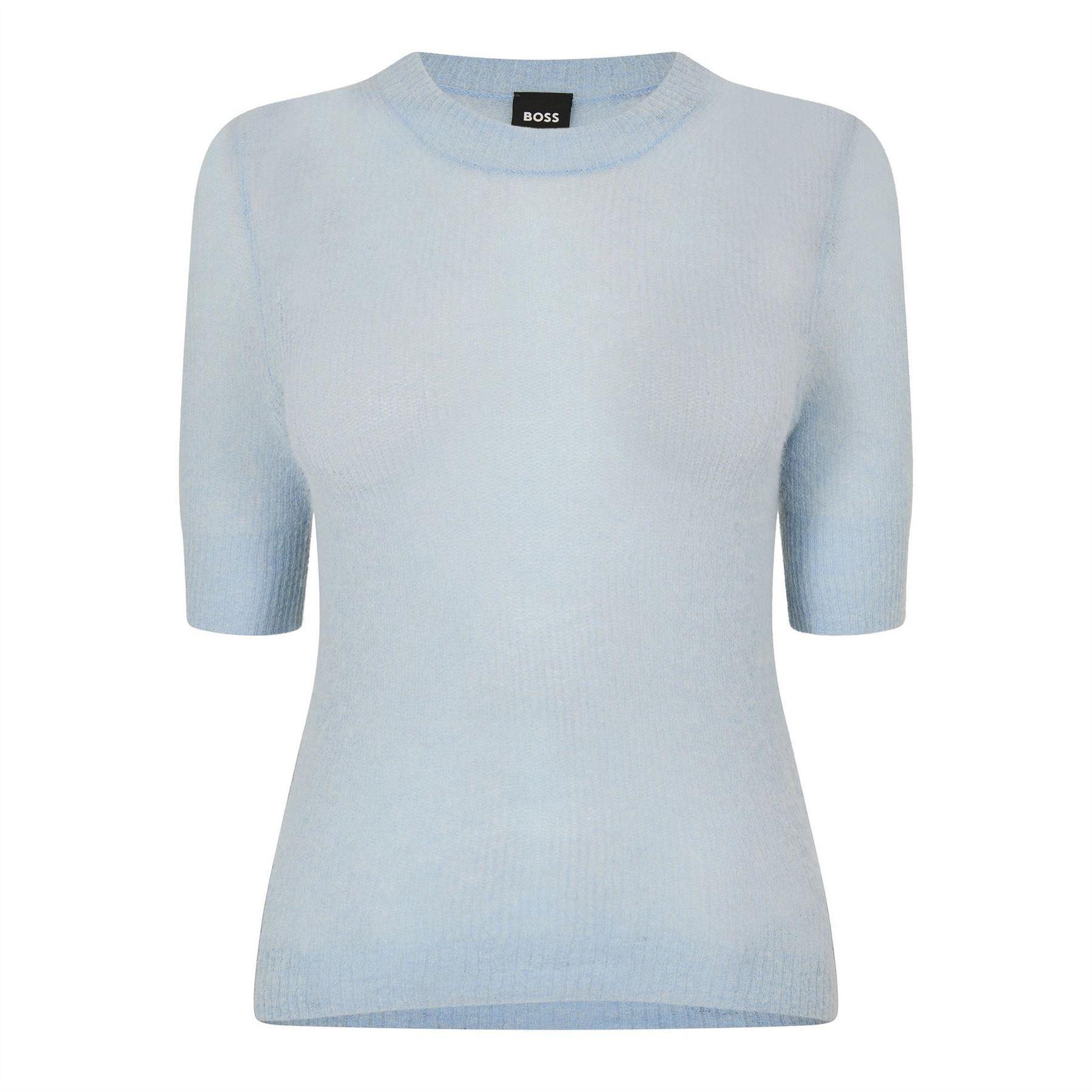 Boss Womens/Ladies Mohair Slim Short-Sleeved T-Shirt