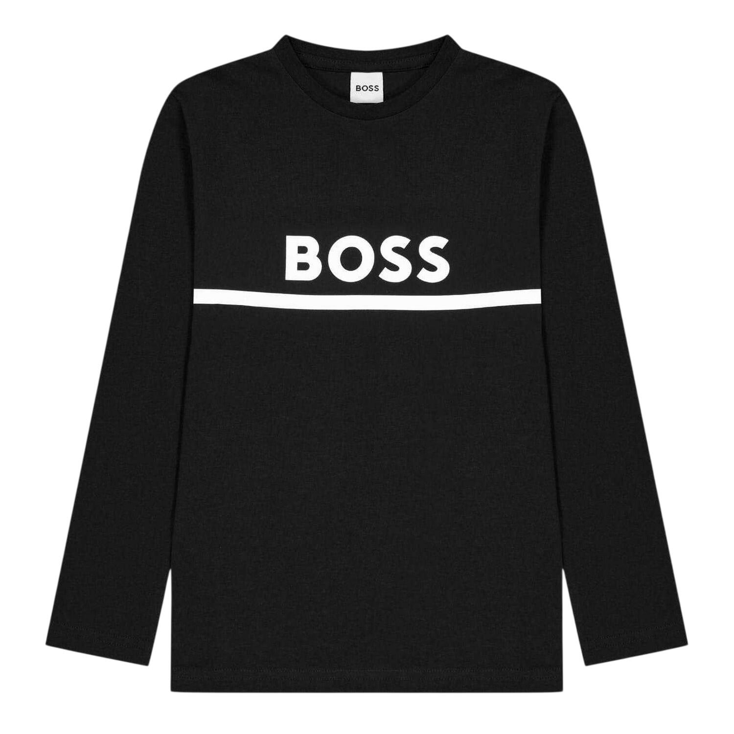 Boss Boys Logo Long-Sleeved T-Shirt