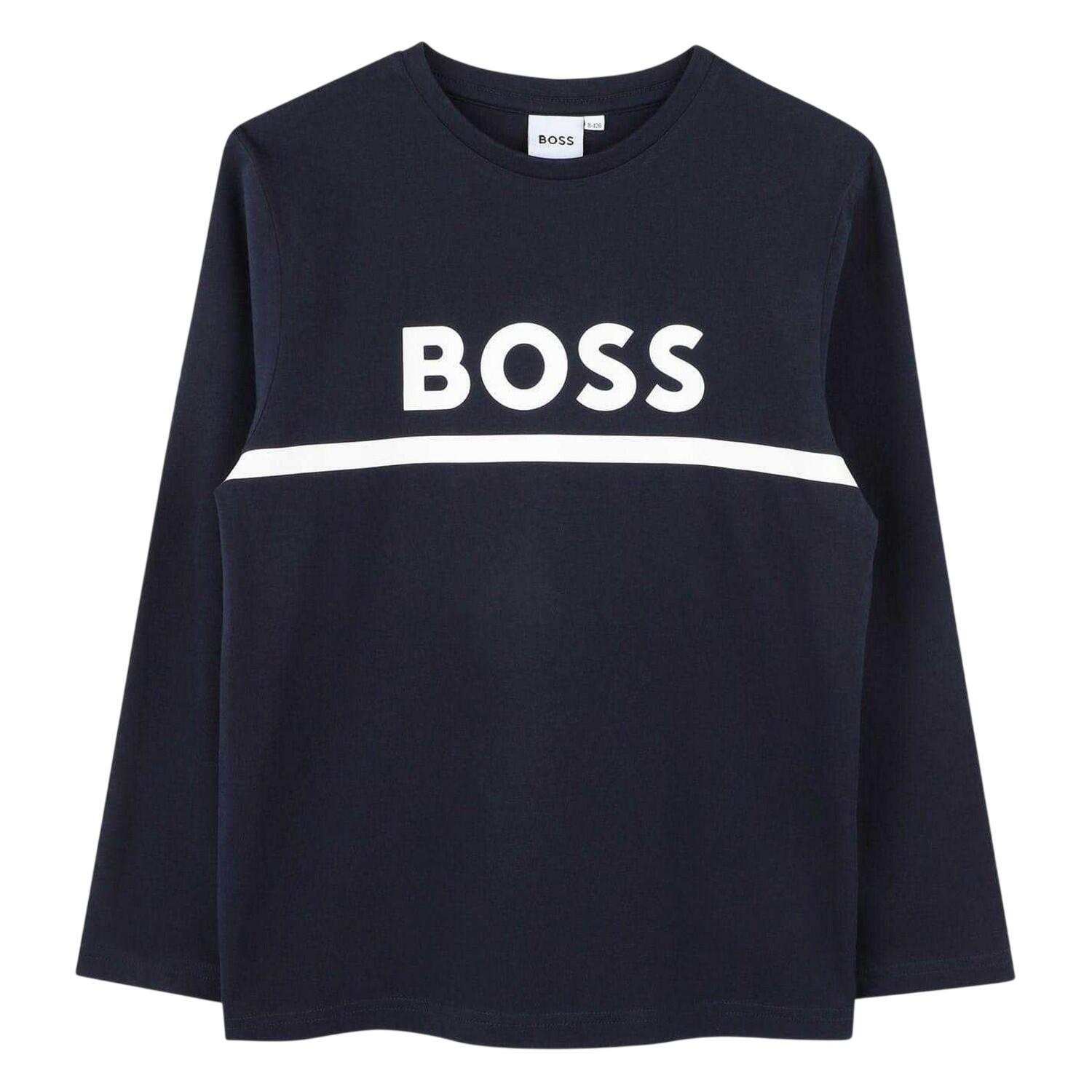 Boss Boys Logo Long-Sleeved T-Shirt