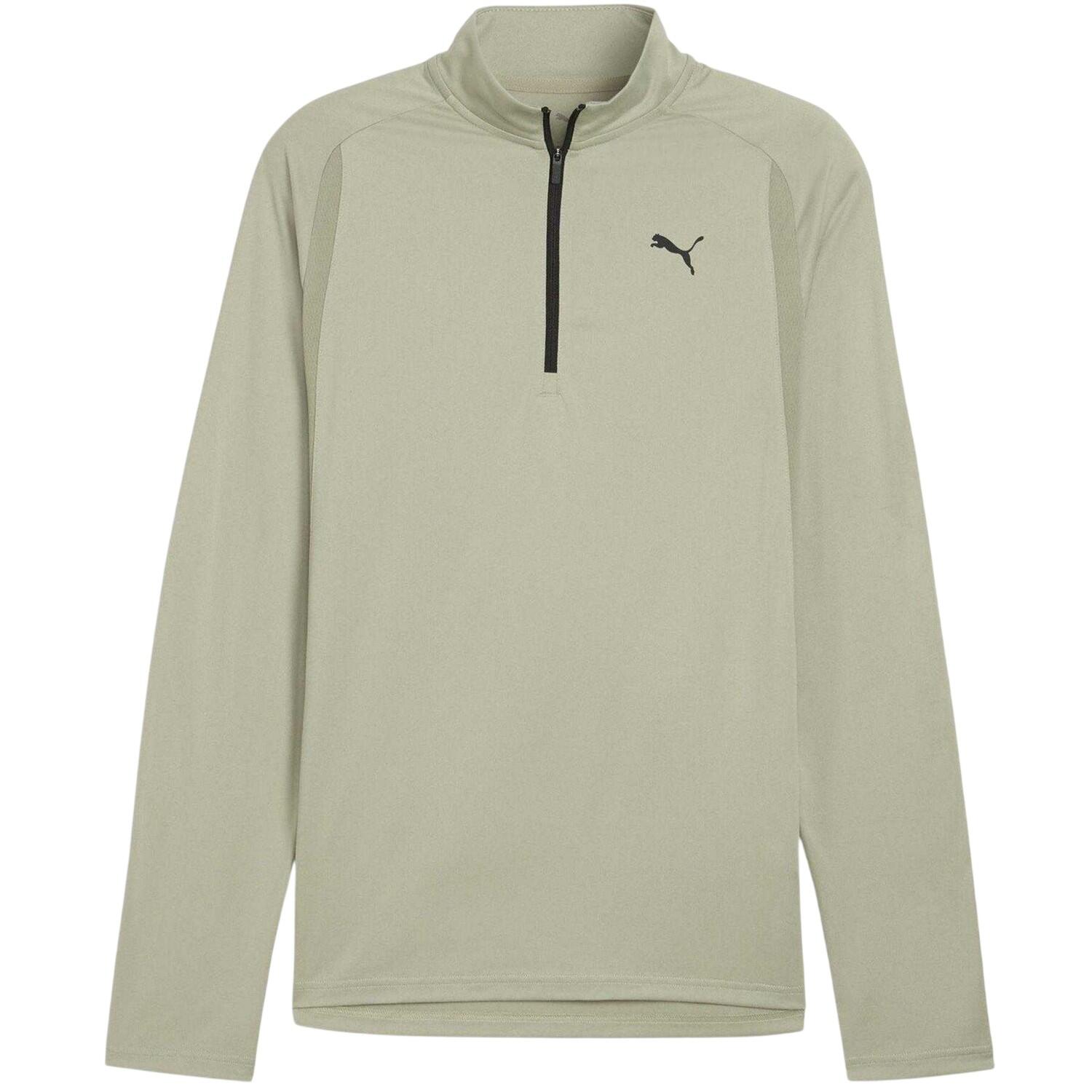 Puma Mens Performance Quarter Zip Tailored Long-Sleeved Top