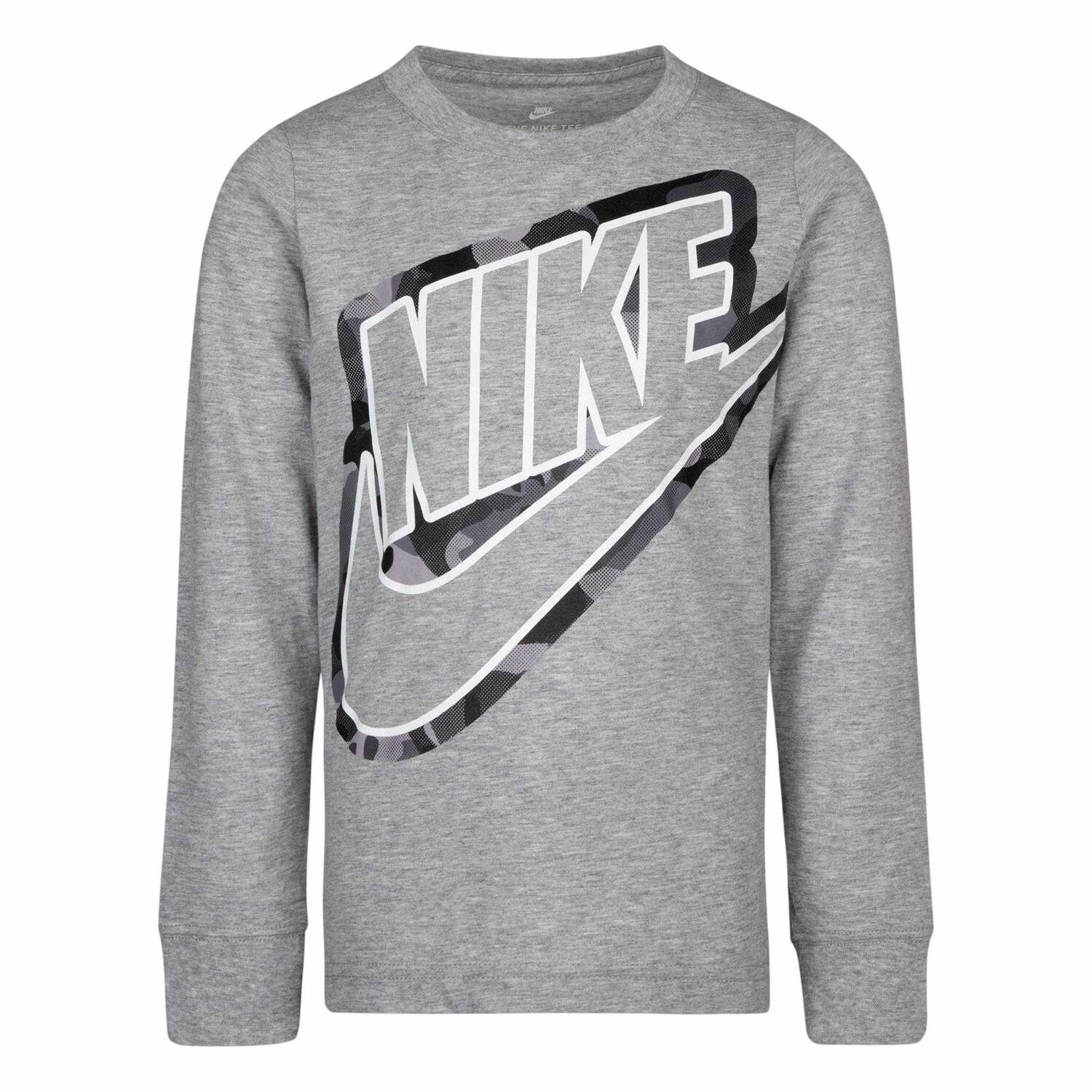 Nike Childrens/Kids Outline Camo Long-Sleeved T-Shirt