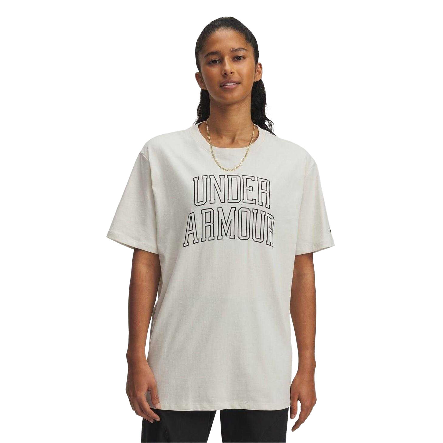 Under Armour Womens/Ladies Campus UA Rival Wordmark Relaxed Fit T-Shirt