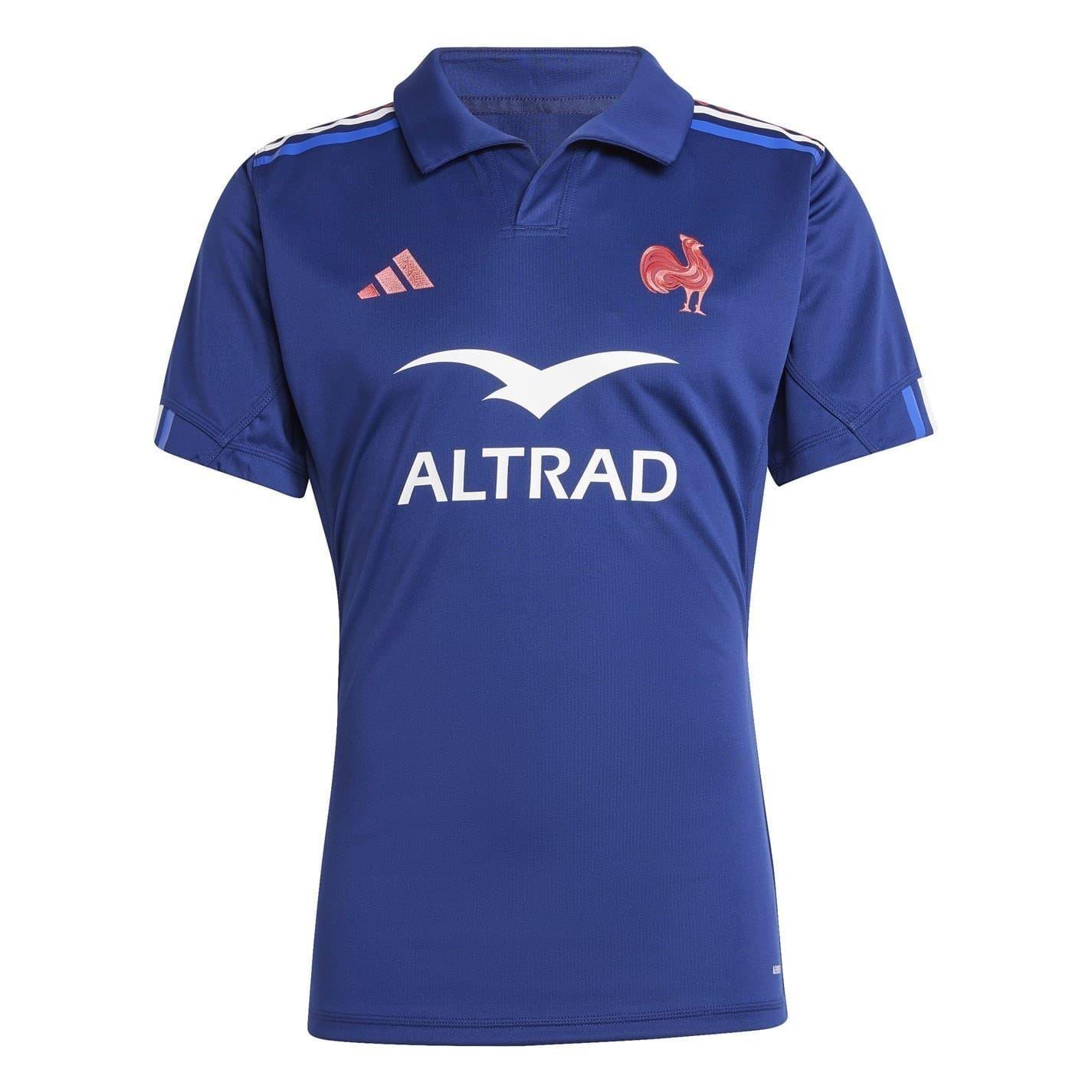 Adidas Mens France FFR Rugby Home Jersey