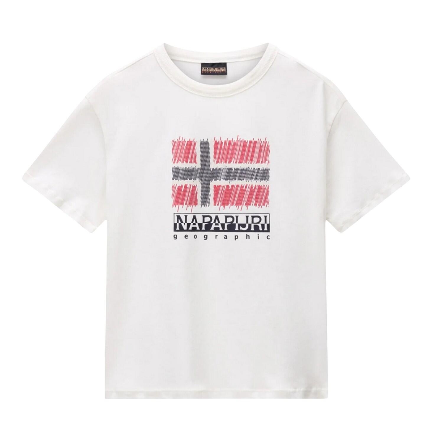 Napapijri Childrens/Kids Adige Flag Crew Neck T-Shirt