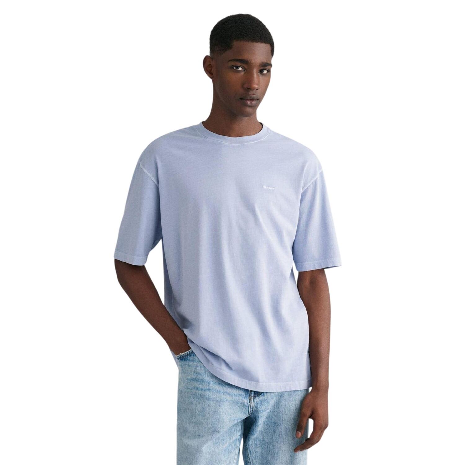 Gant Mens Embroidered Logo Regular Short-Sleeved T-Shirt