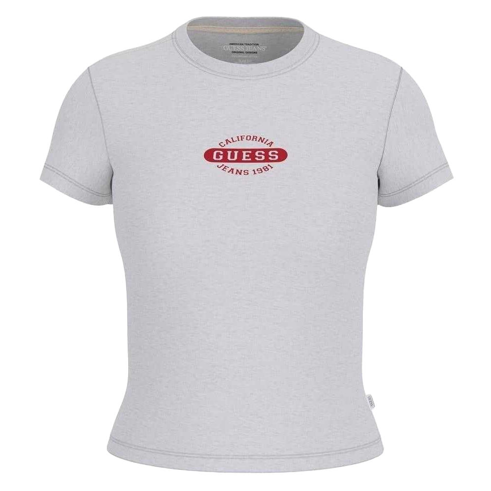 Guess Womens/Ladies Logo Crew Neck Slim T-Shirt