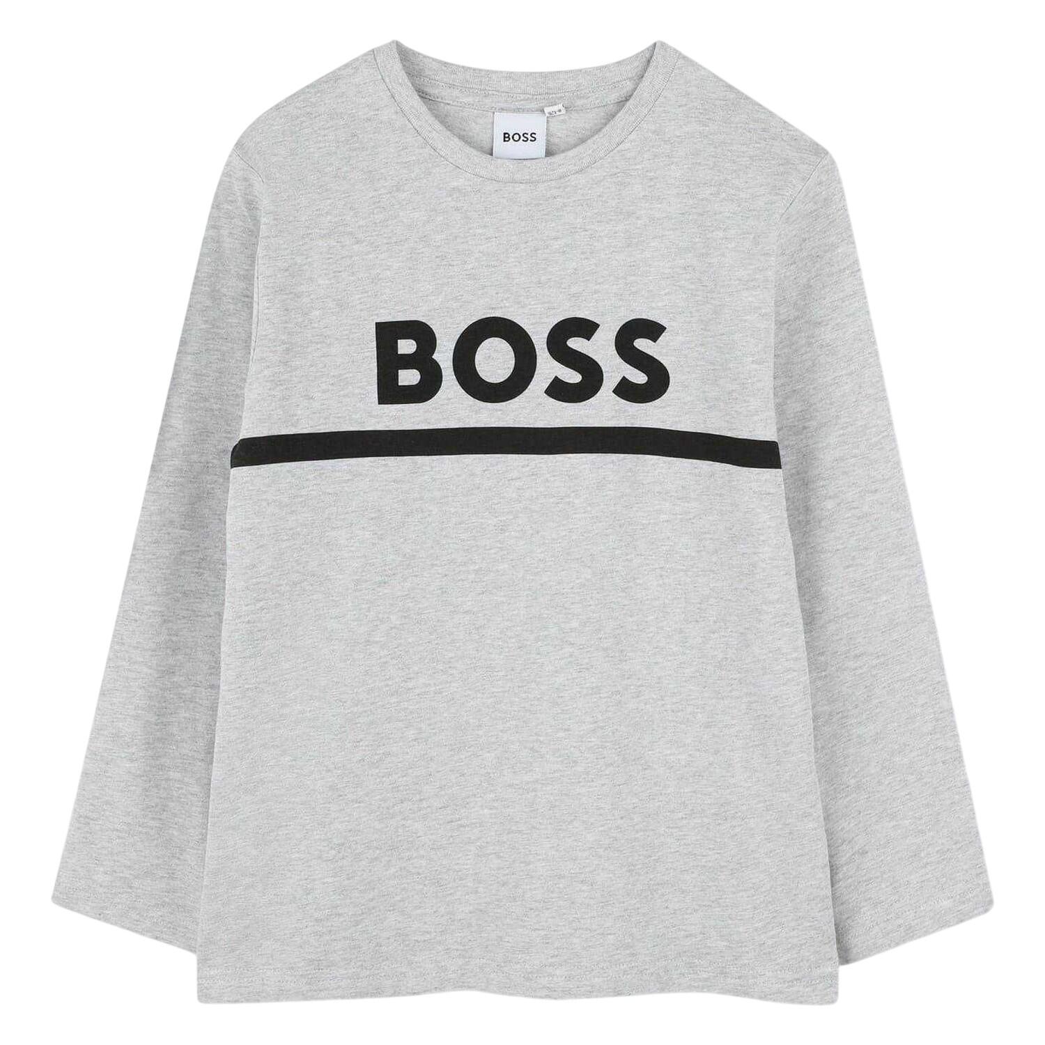 Boss Boys Logo Long-Sleeved T-Shirt