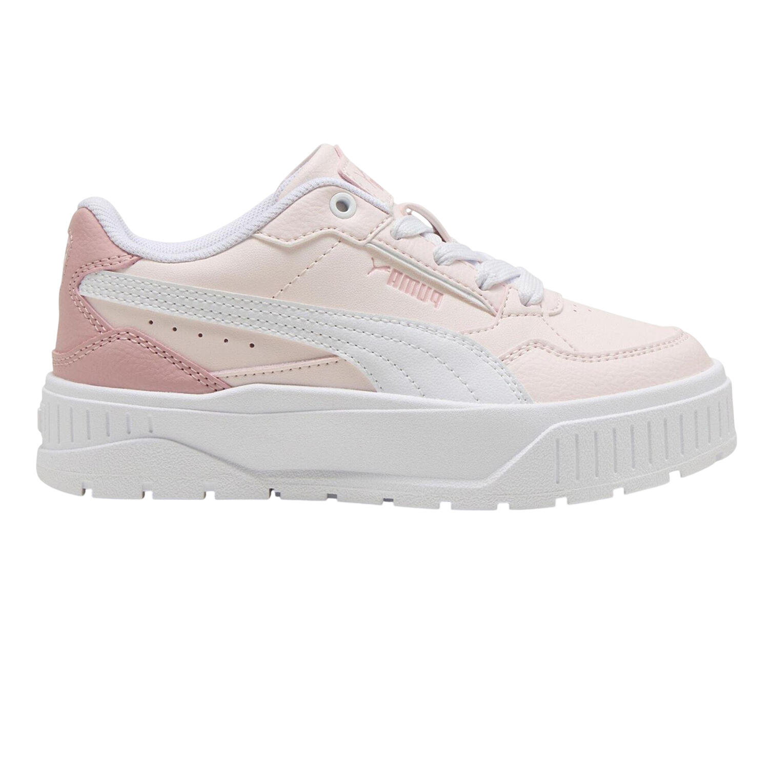 Puma Childrens/Kids Karmen II Leather Platform Trainers