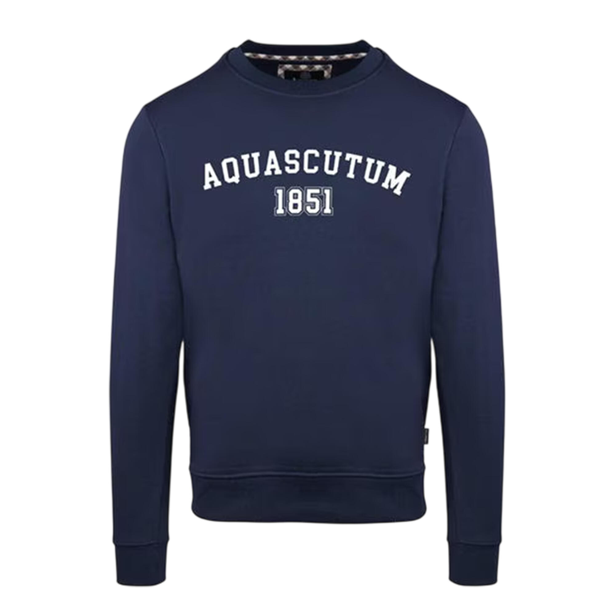 Aquascutum Mens Arched Logo Sweatshirt