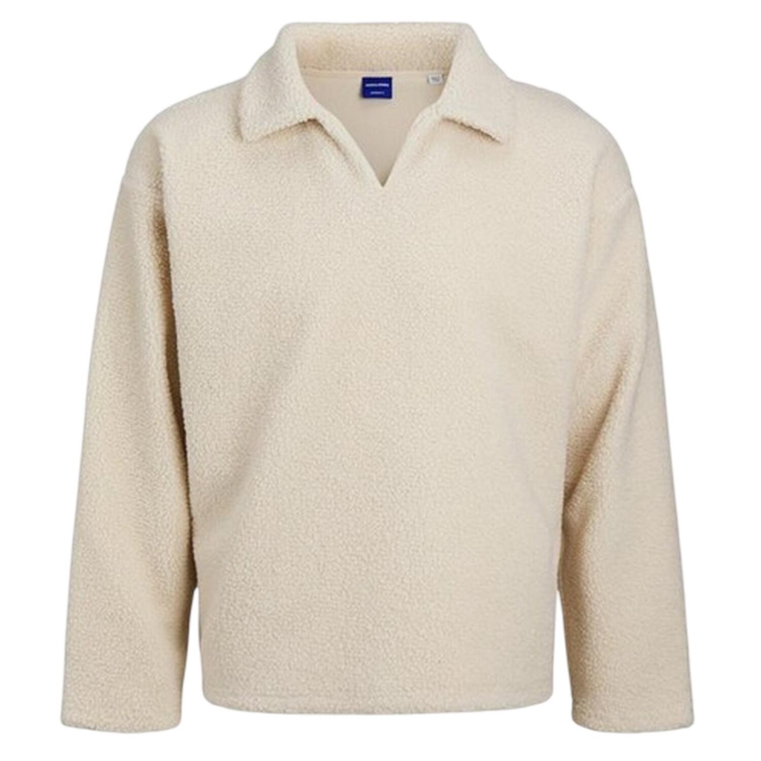 Jack And Jones Mens Teddy Fleece Long-Sleeved Sweatshirt