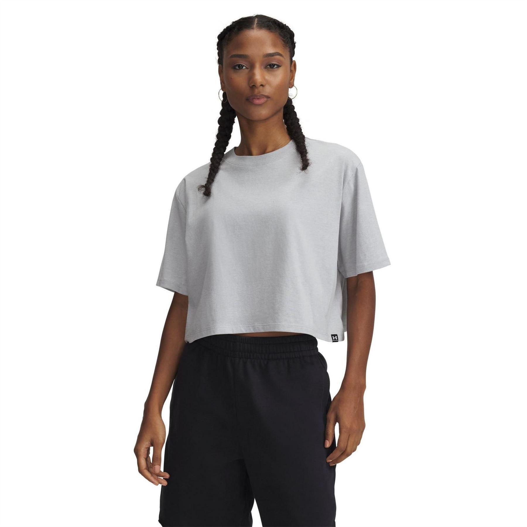 Under Armour Womens/Ladies Rival Plain Cropped Loose T-Shirt