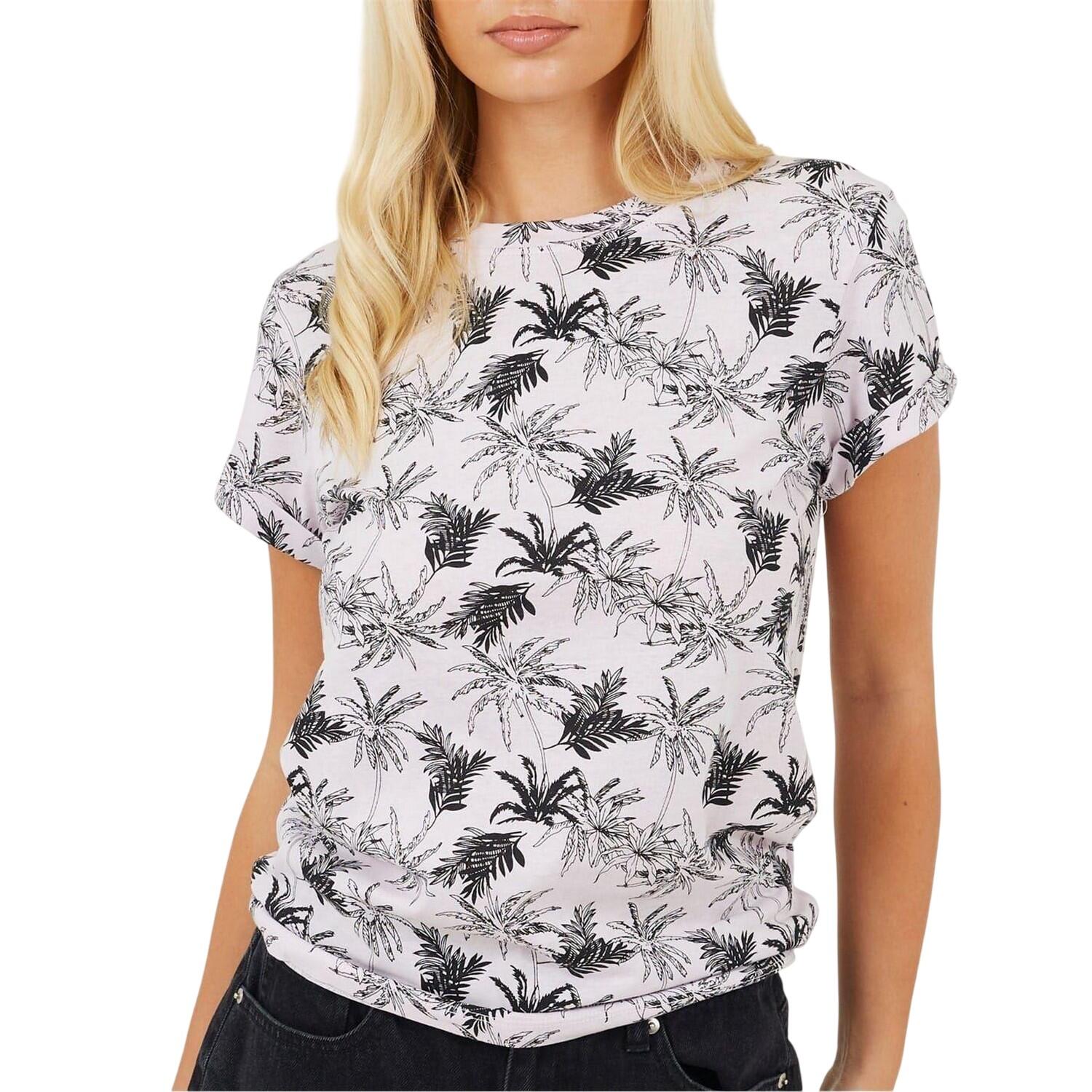 Brave Soul Womens/Ladies Palm Tree T-Shirt