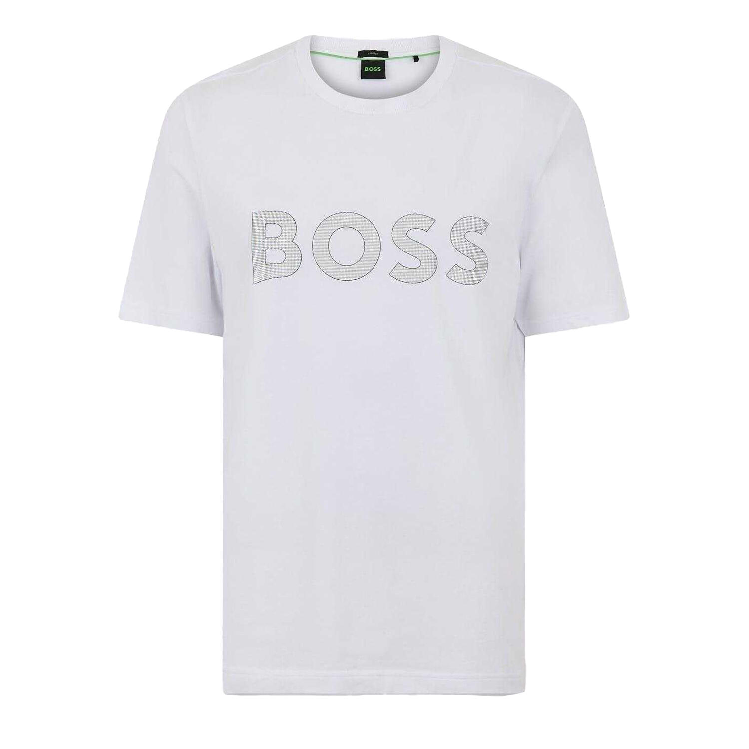 Boss Mens Lettering Logo T-Shirt