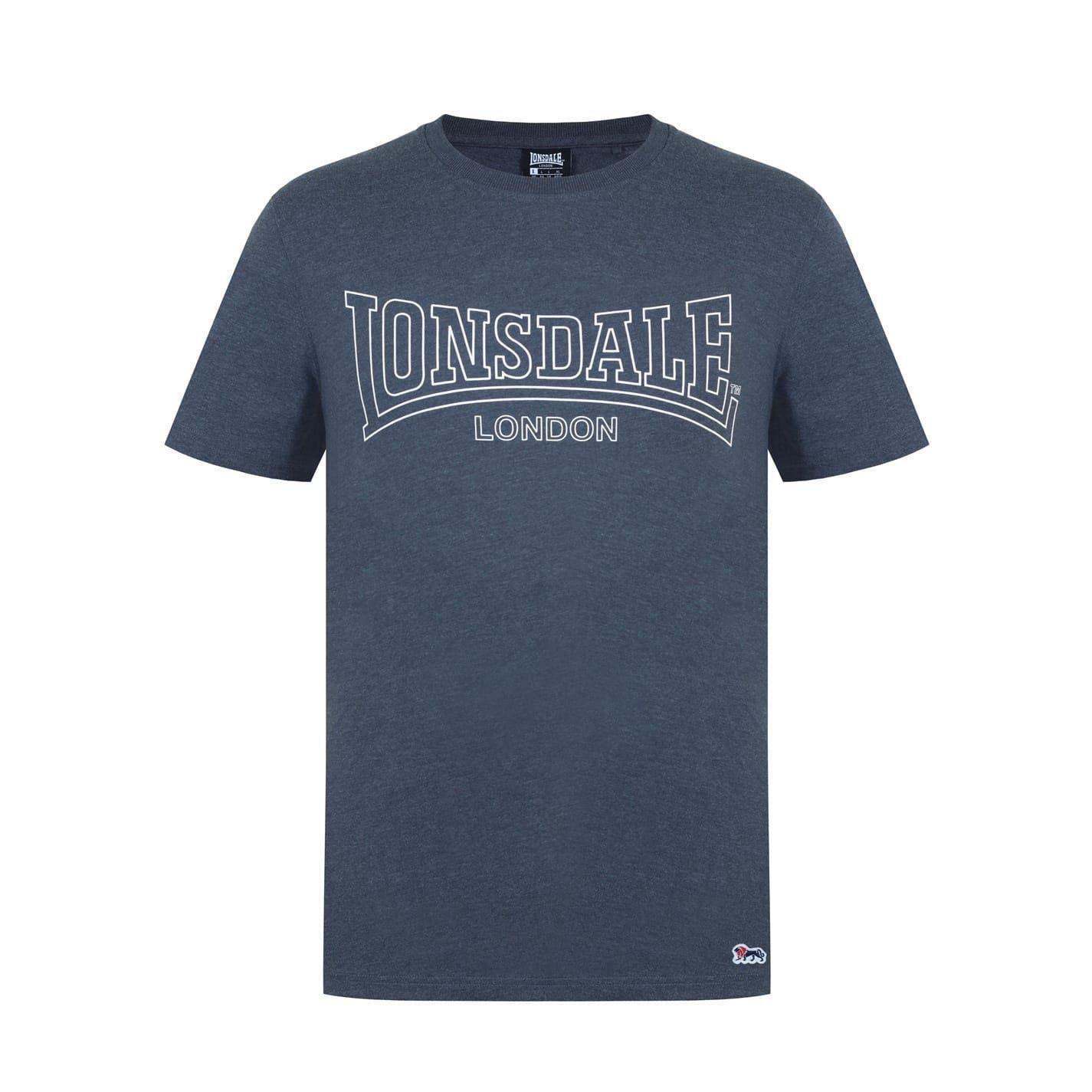 Lonsdale Mens Geometric Logo T-Shirt