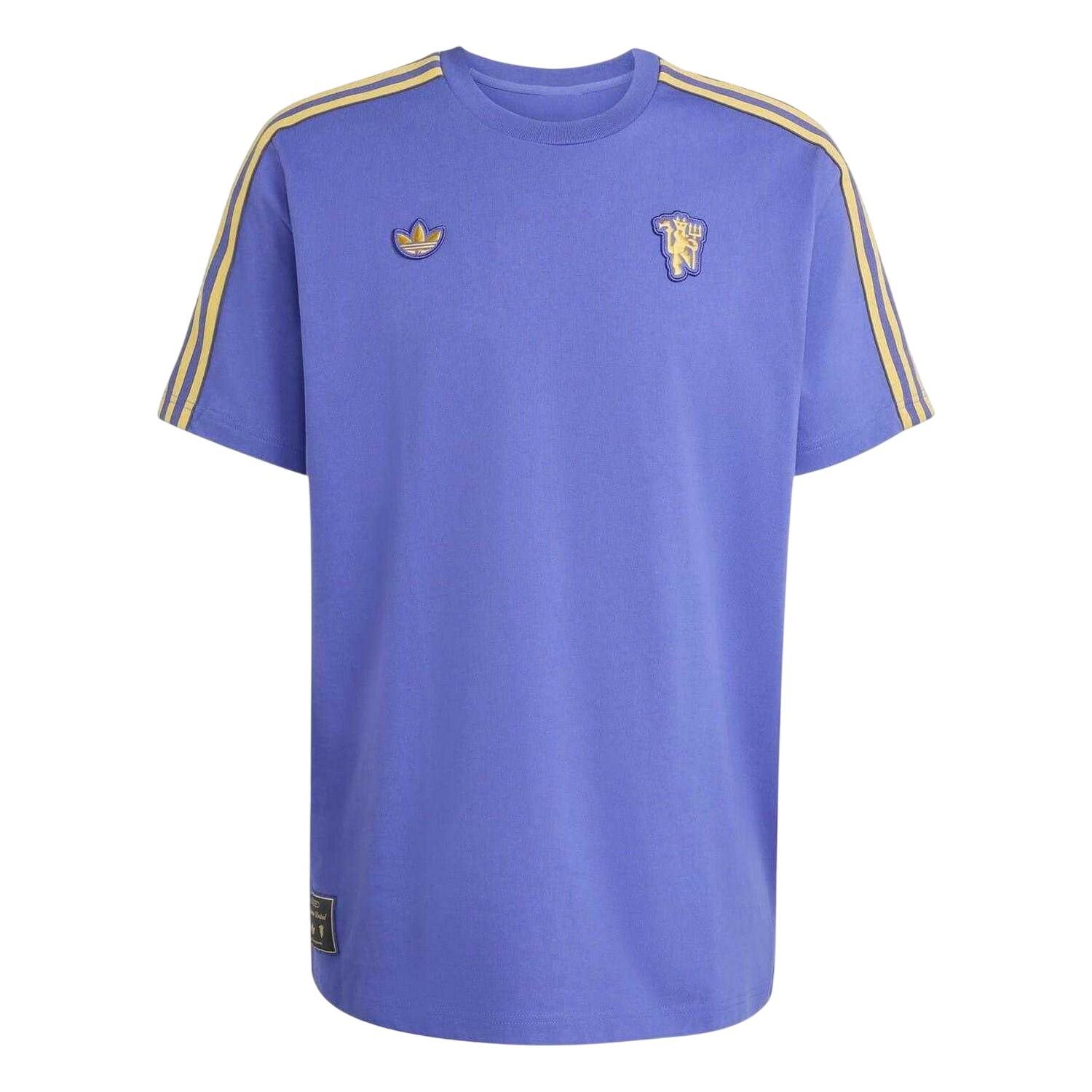 Adidas Mens Icon Manchester United FC Cotton T-Shirt