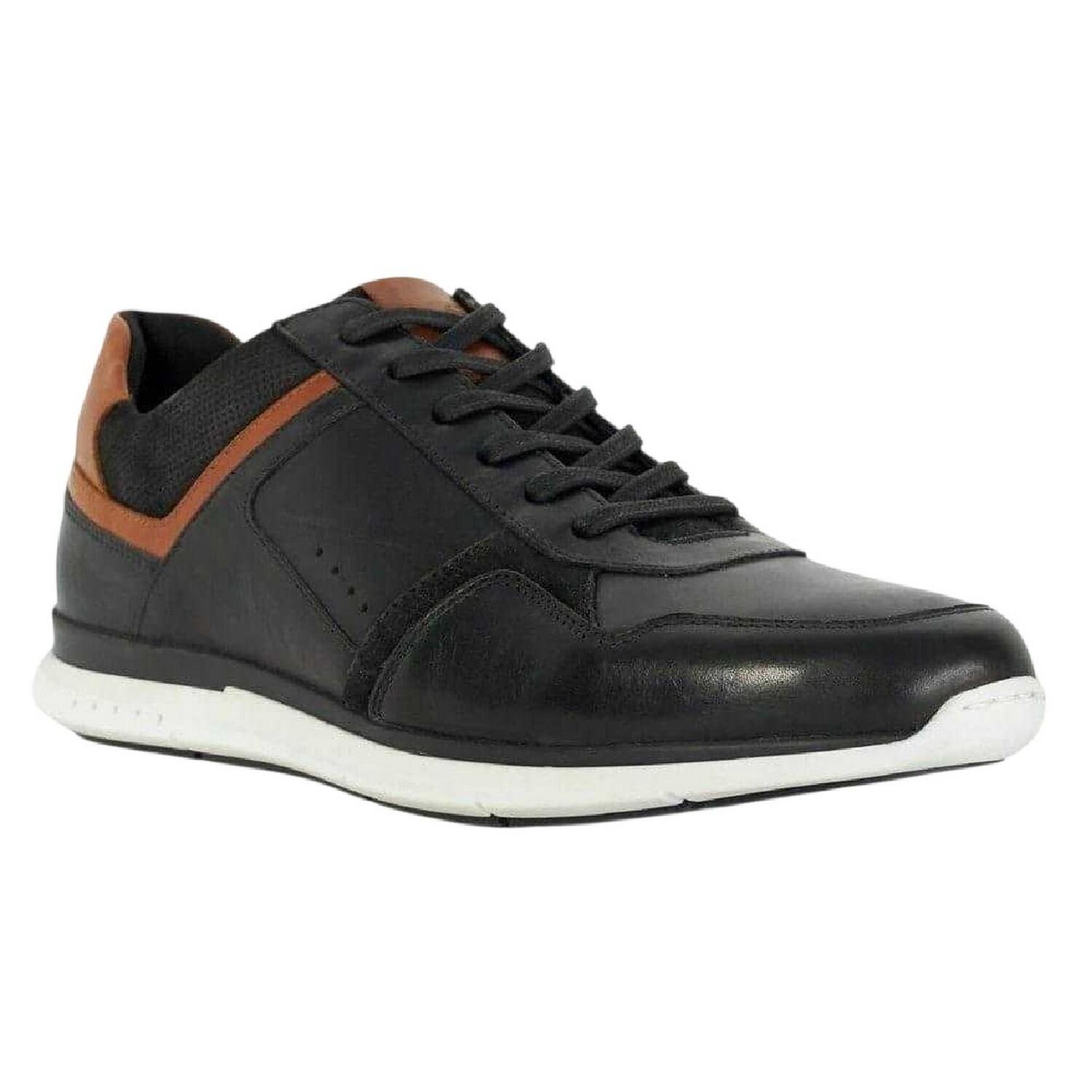 Dune London Mens Torben Leather Trainers