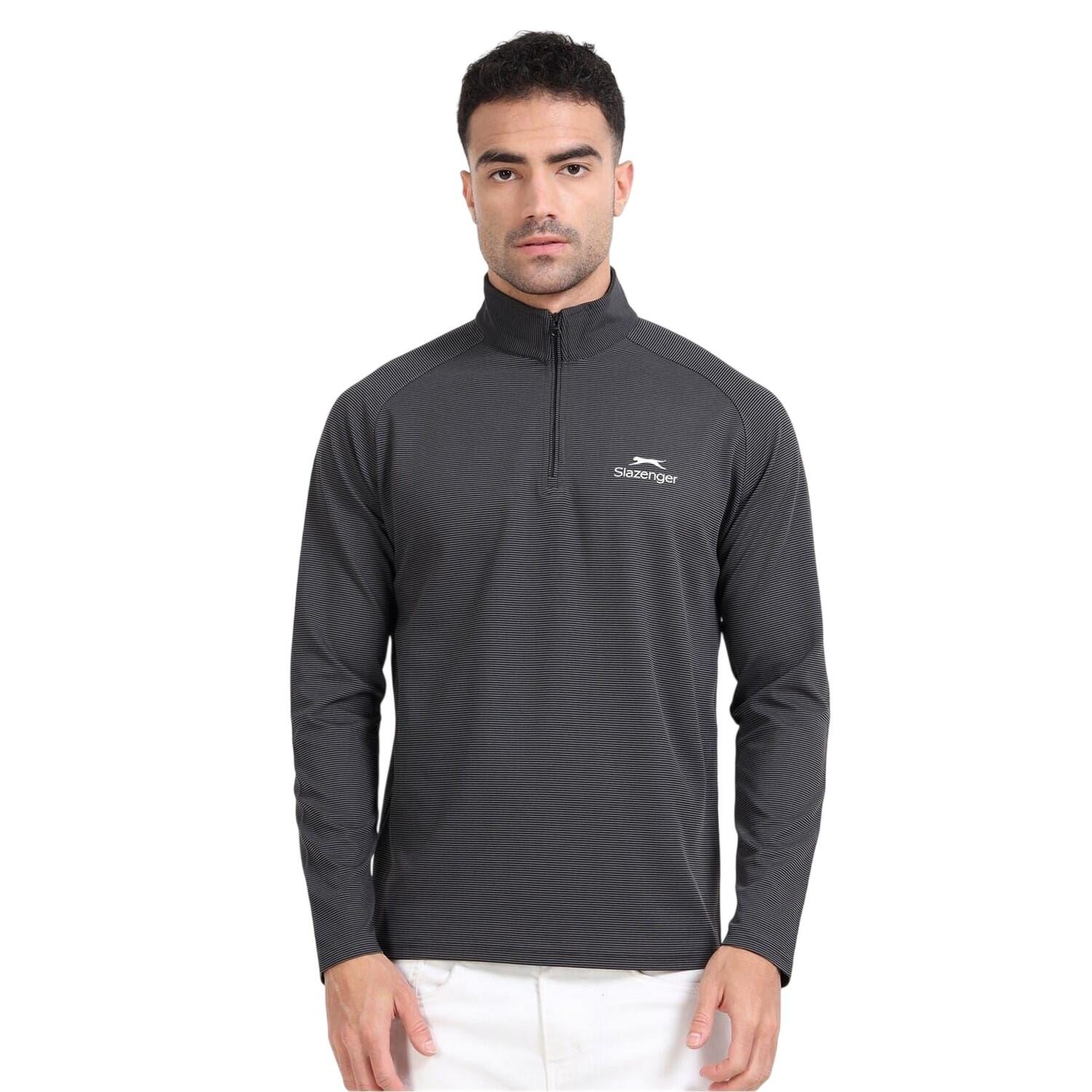 Slazenger Mens Quarter Zip Sweatshirt