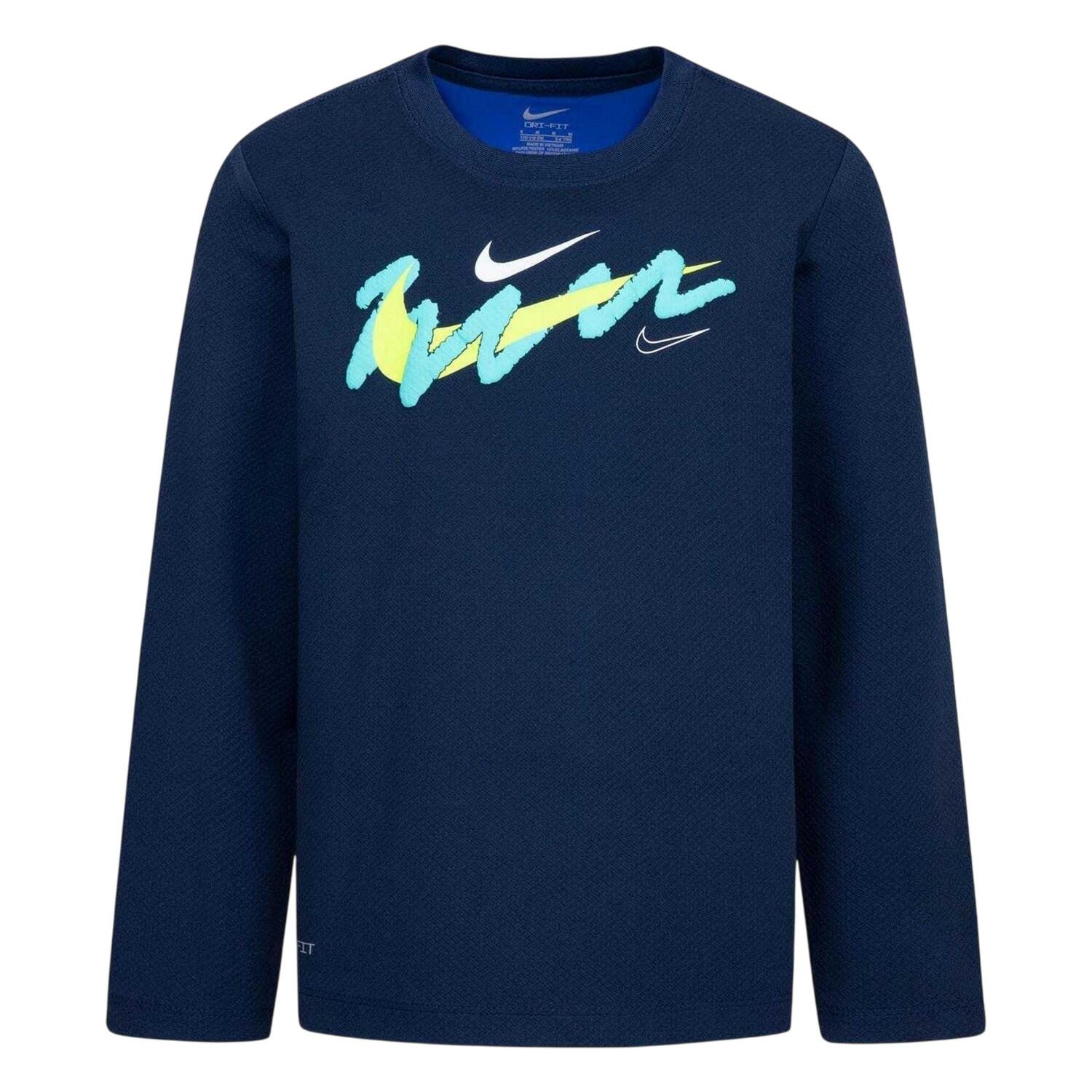Nike Boys Swoosh Long-Sleeved T-Shirt