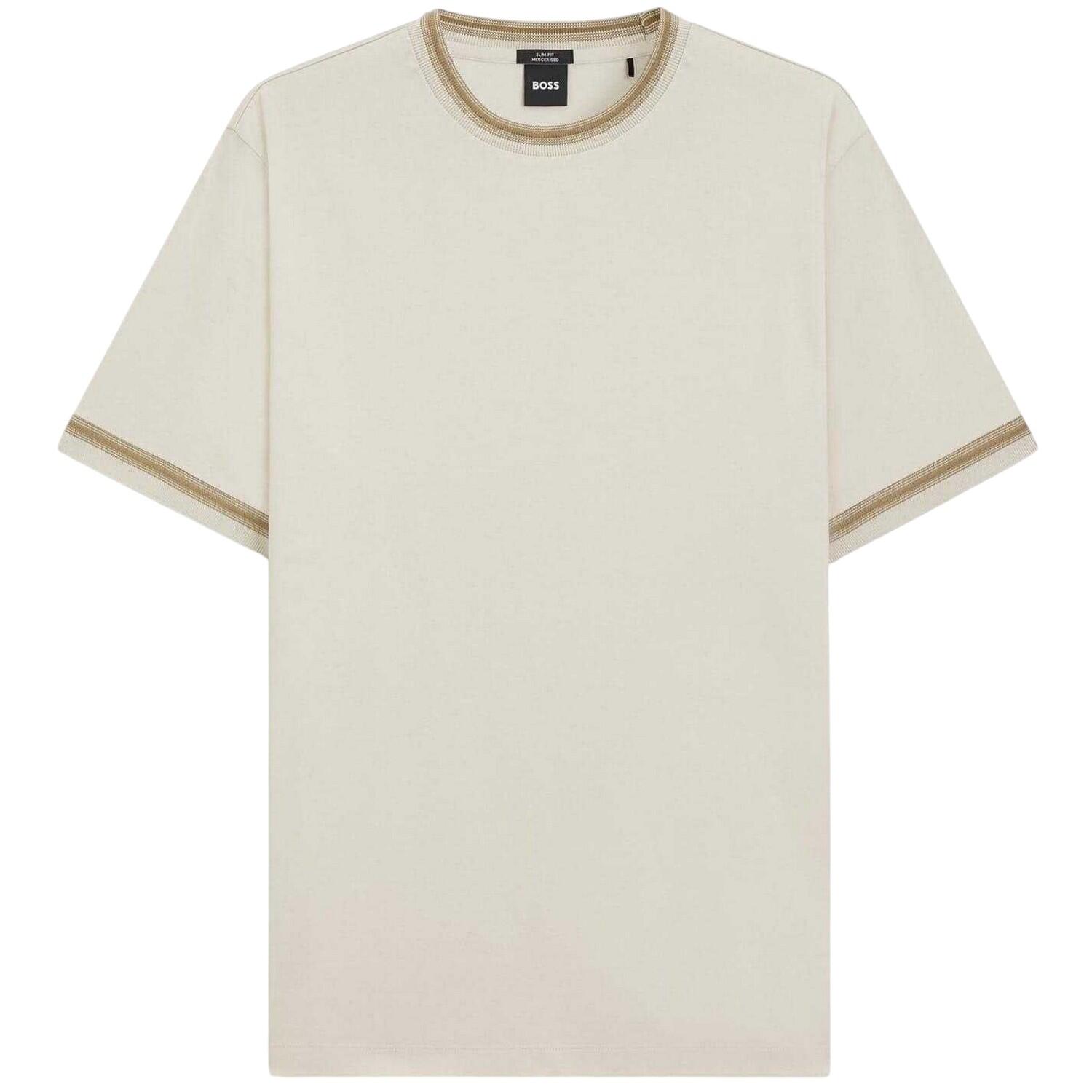 Boss Mens Contrast Tipped Slim T-Shirt