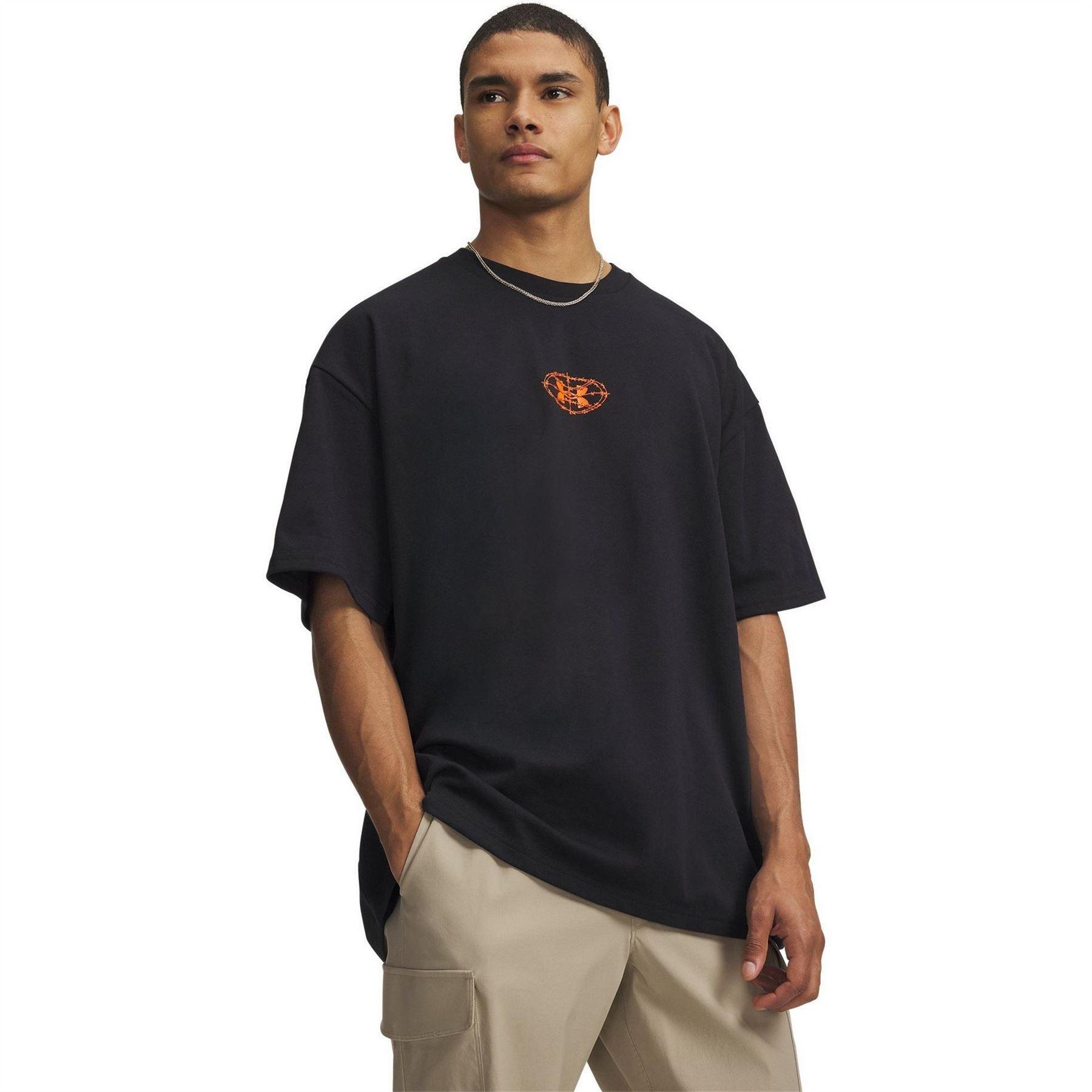 Under Armour Mens Back Print Heavyweight T-Shirt