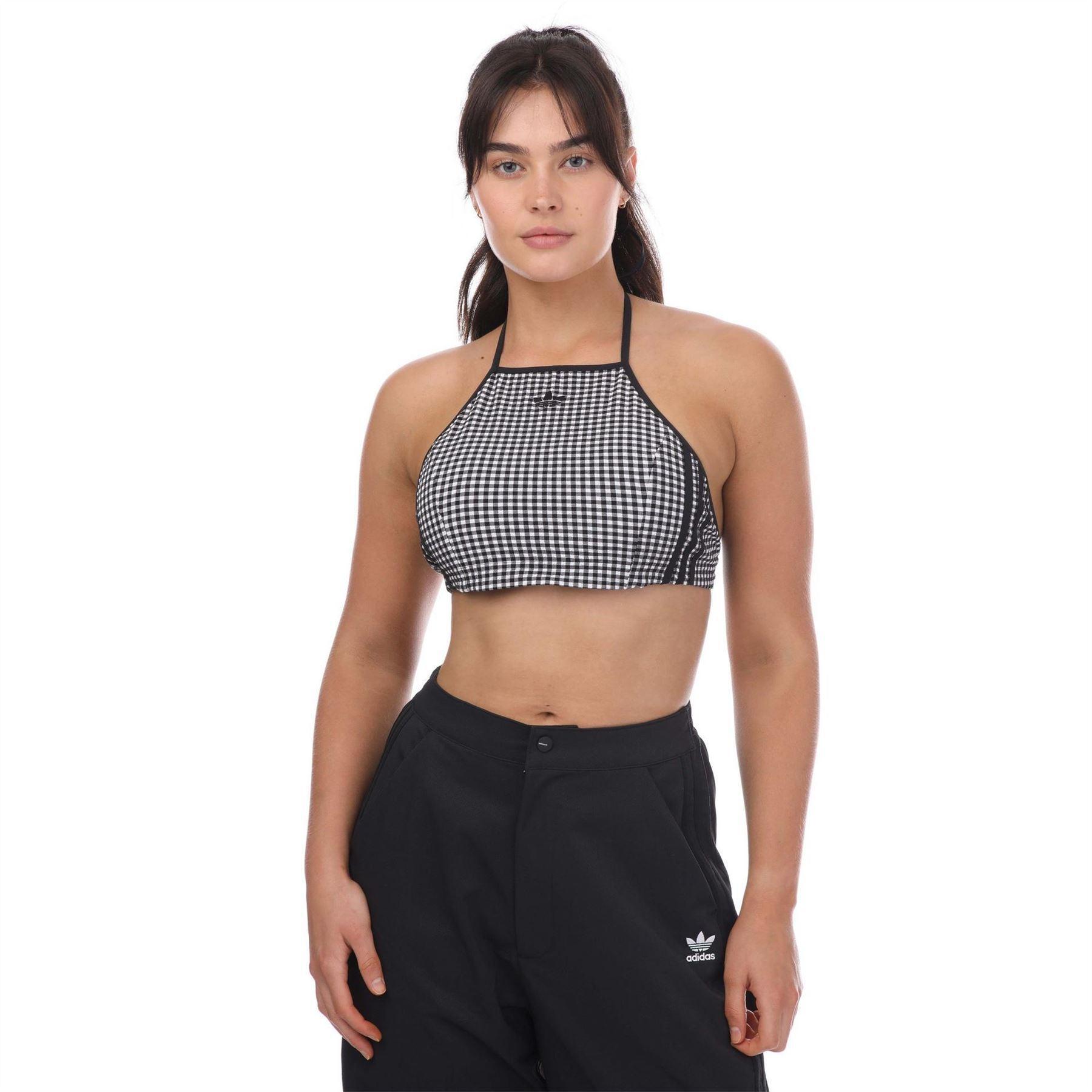 Adidas Womens/Ladies Originals Gingham Cropped Halter Top