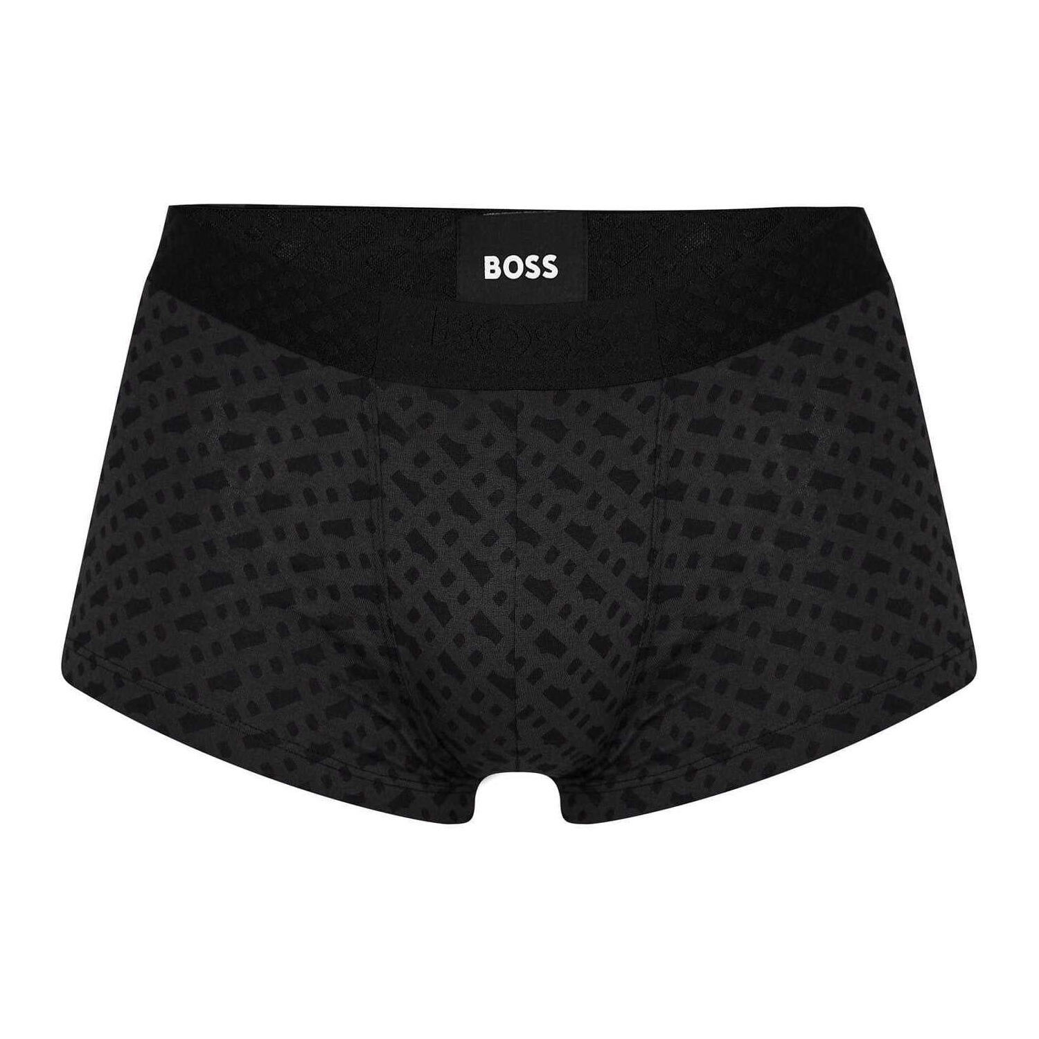 Boss Mens Monogram Elasticated Boxer Shorts (Pack of 3)