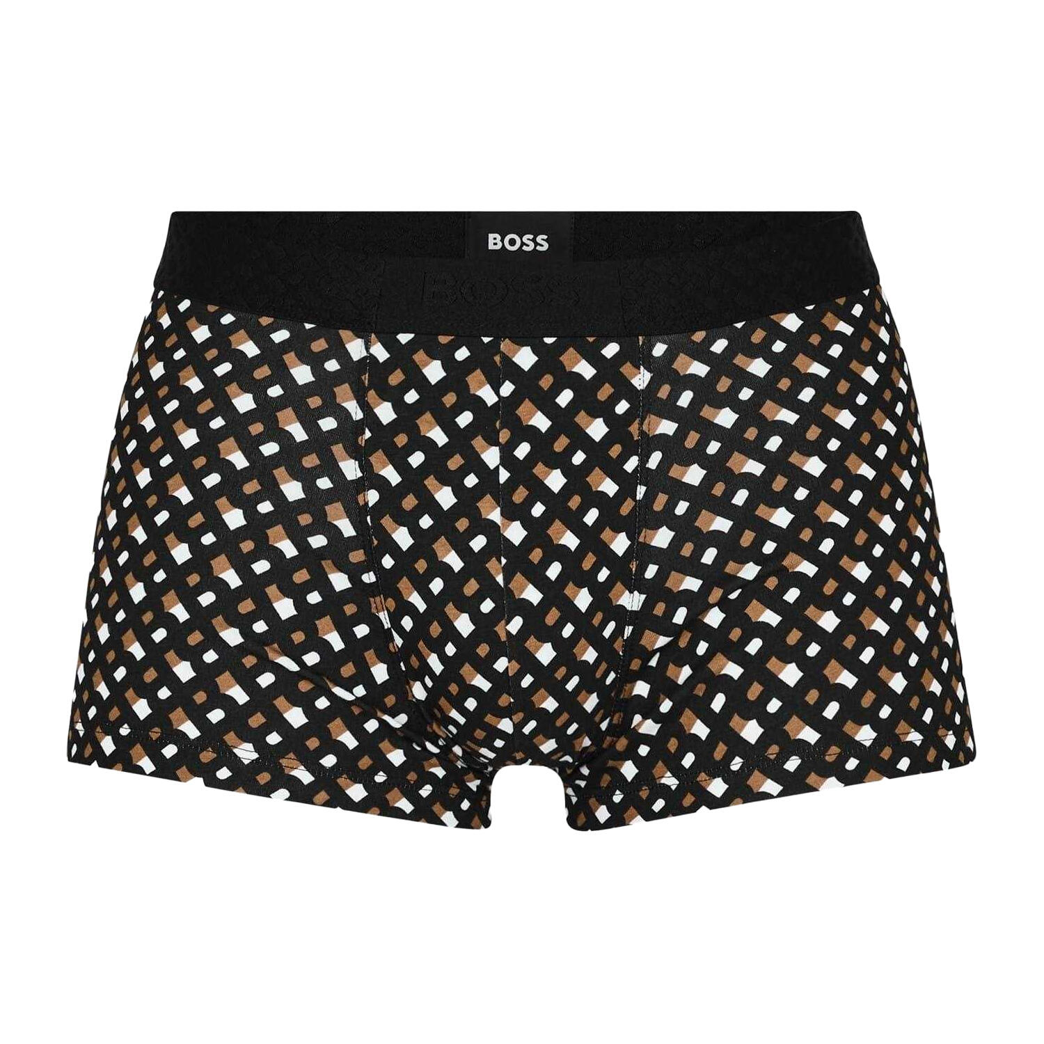 Boss Mens Monogram Elasticated Boxer Shorts (Pack of 3)