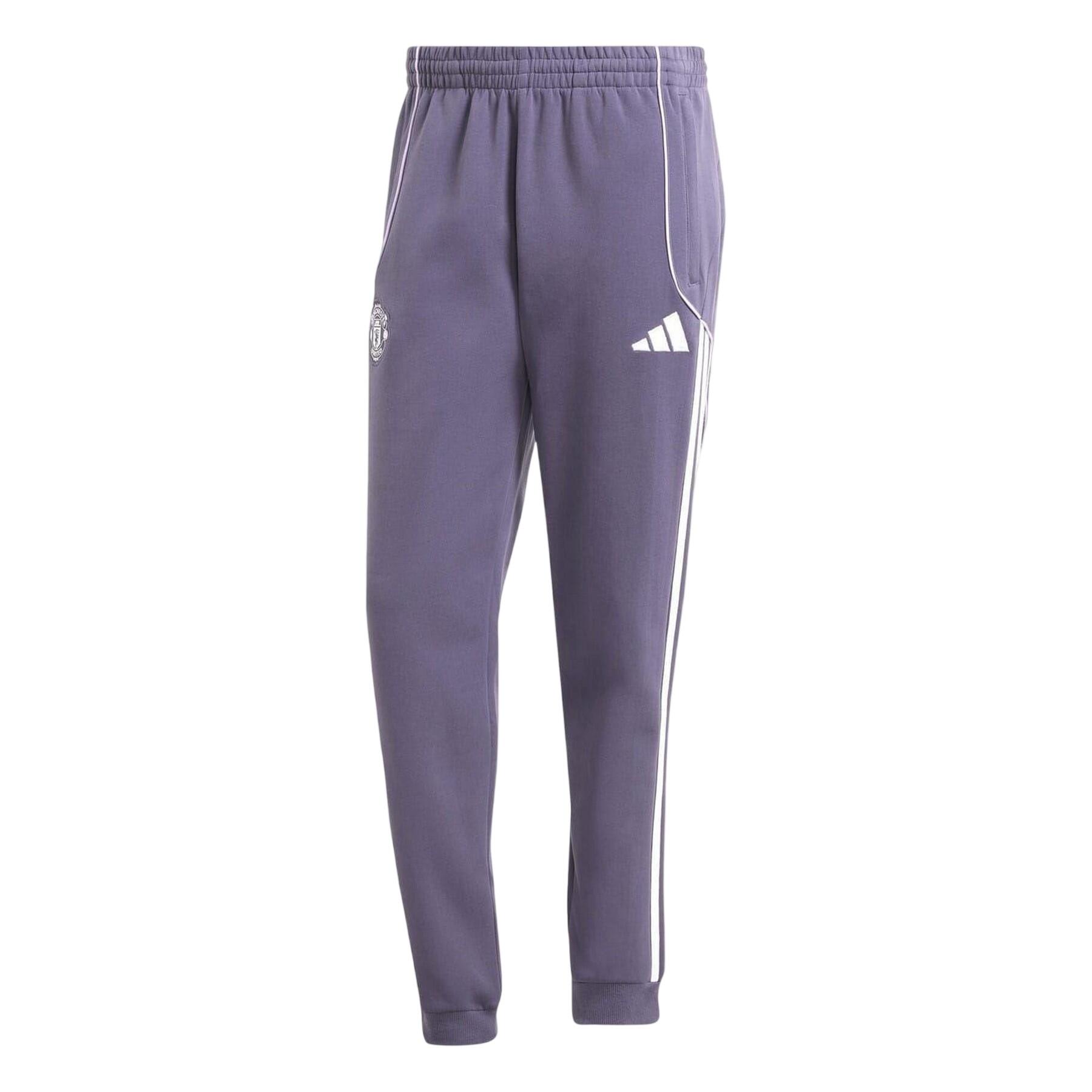 Adidas Mens Manchester United FC Double Knit Tracksuit Bottoms