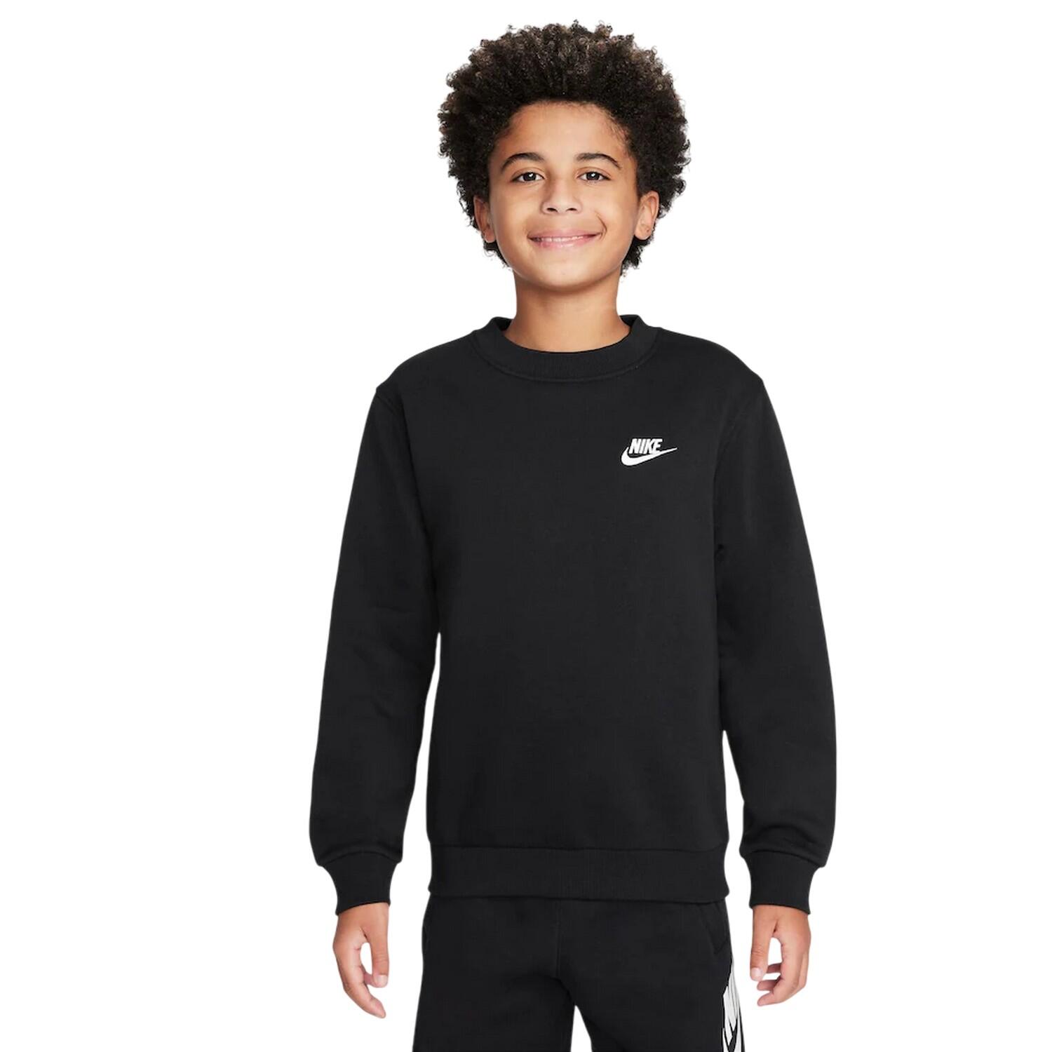 Nike Childrens/Kids Club Embroidered Logo Sport Sweatshirt