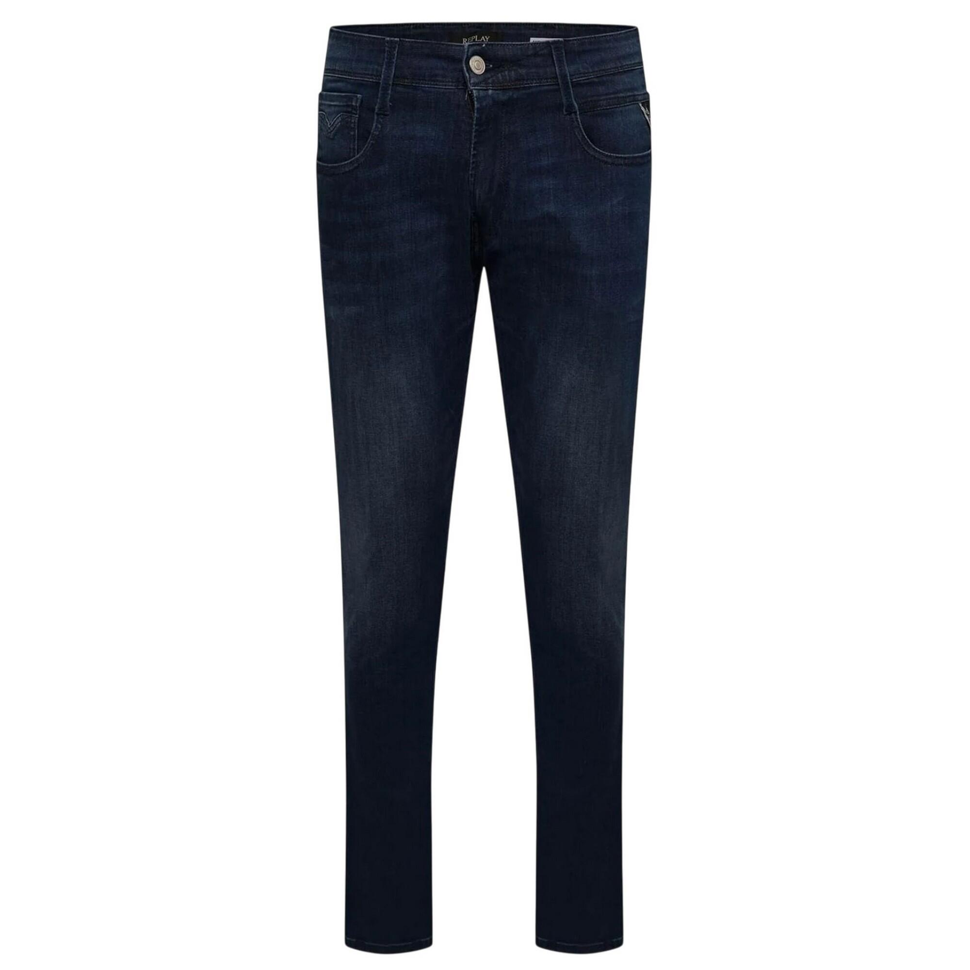 Replay Mens Anbass Cotton Slim Jeans