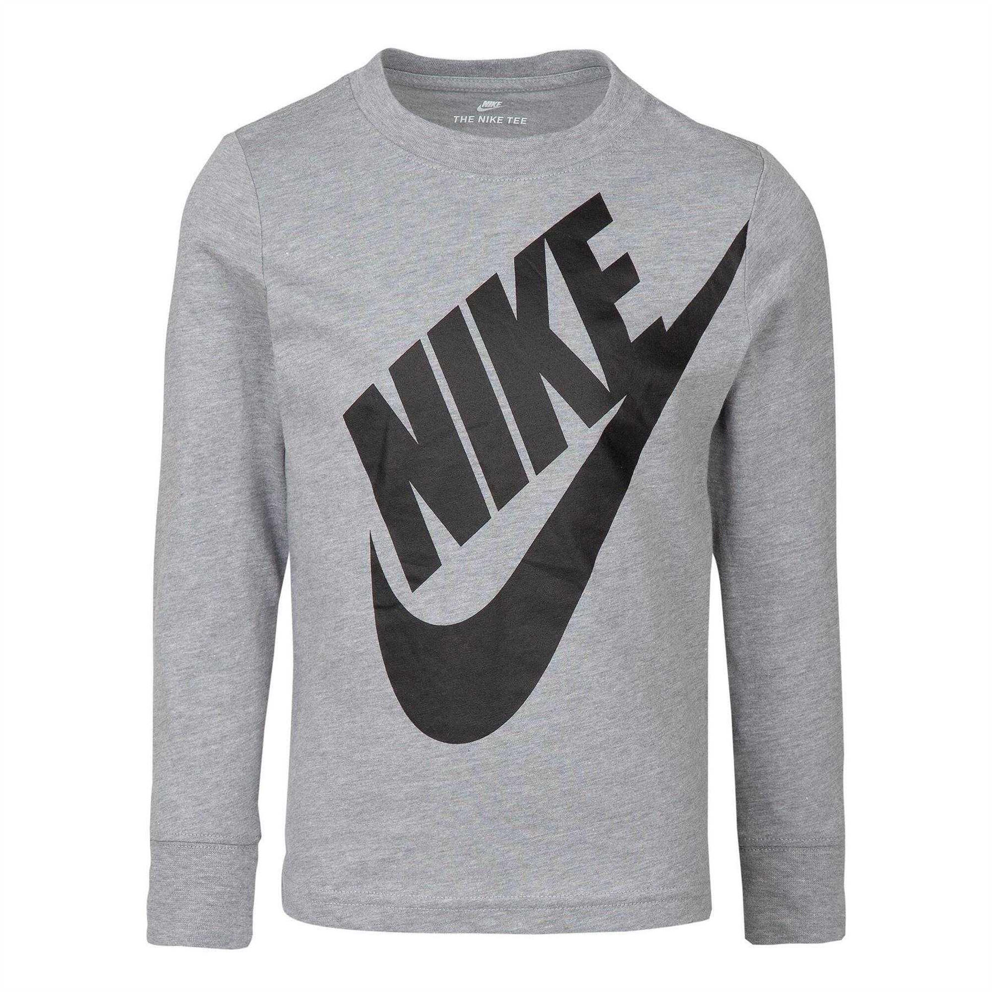 Nike Childrens/Kids Futura Oversized Logo Long-Sleeved T-Shirt