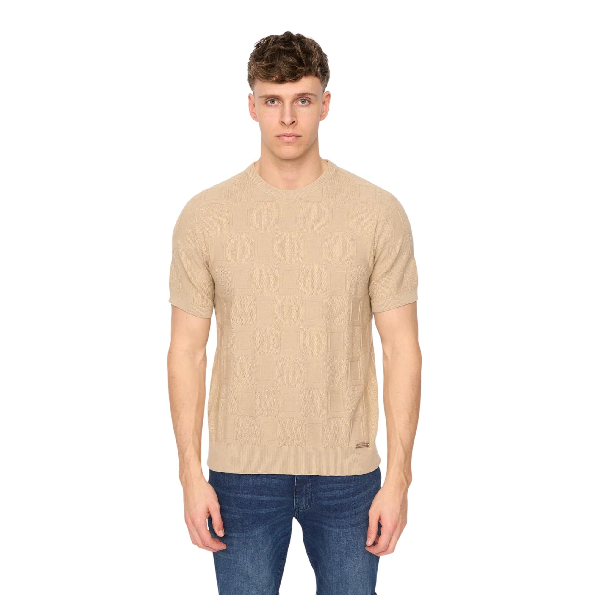 Duck and Cover Mens Littleton Knitted T-Shirt