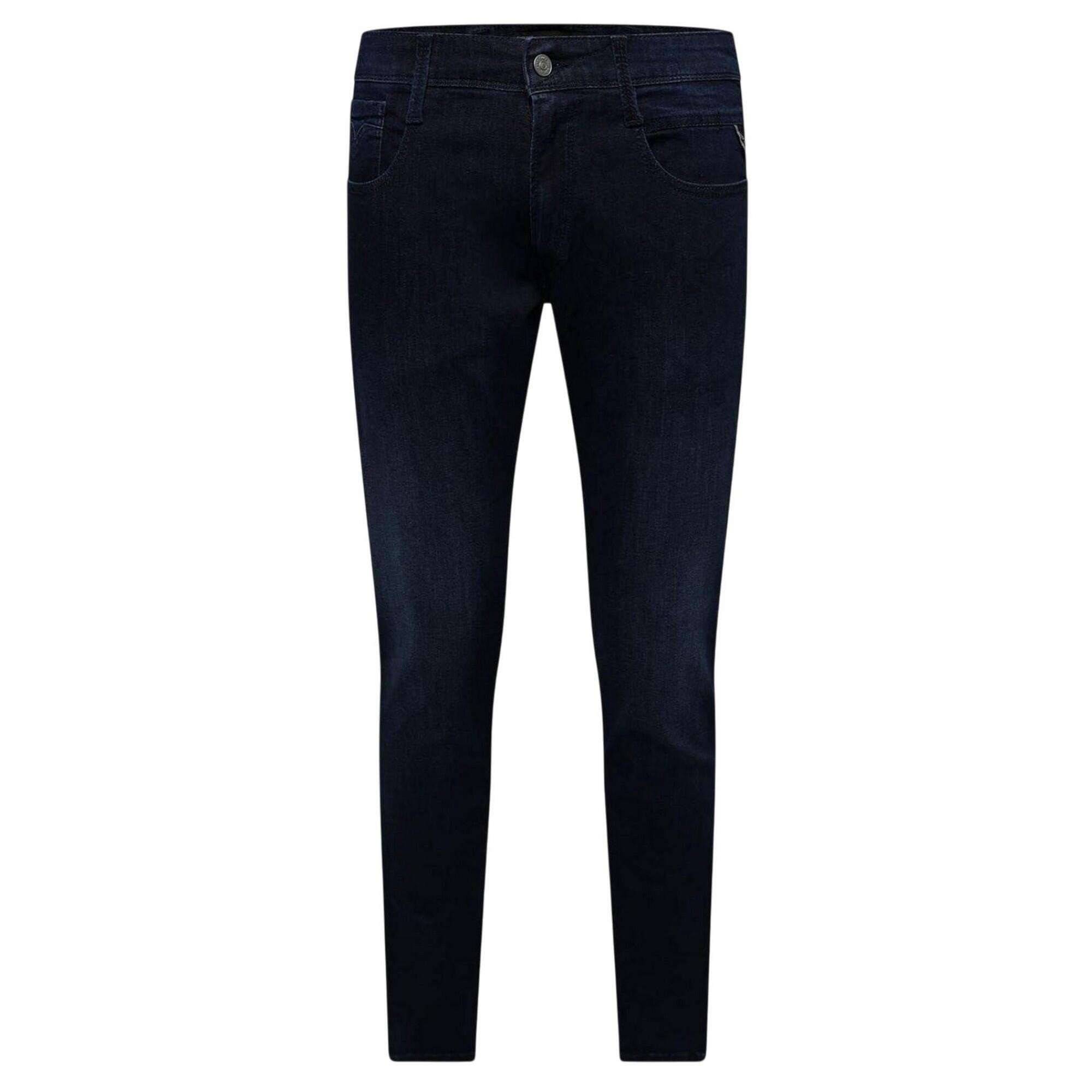 Replay Mens Anbass Faded Slim Jeans
