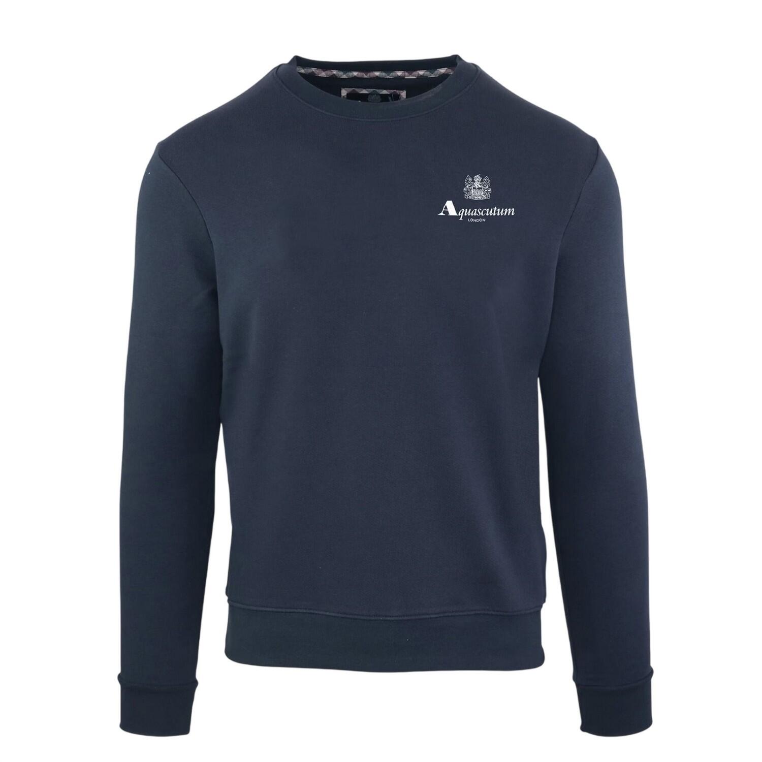 Aquascutum Mens Crew Neck Regular Sweatshirt