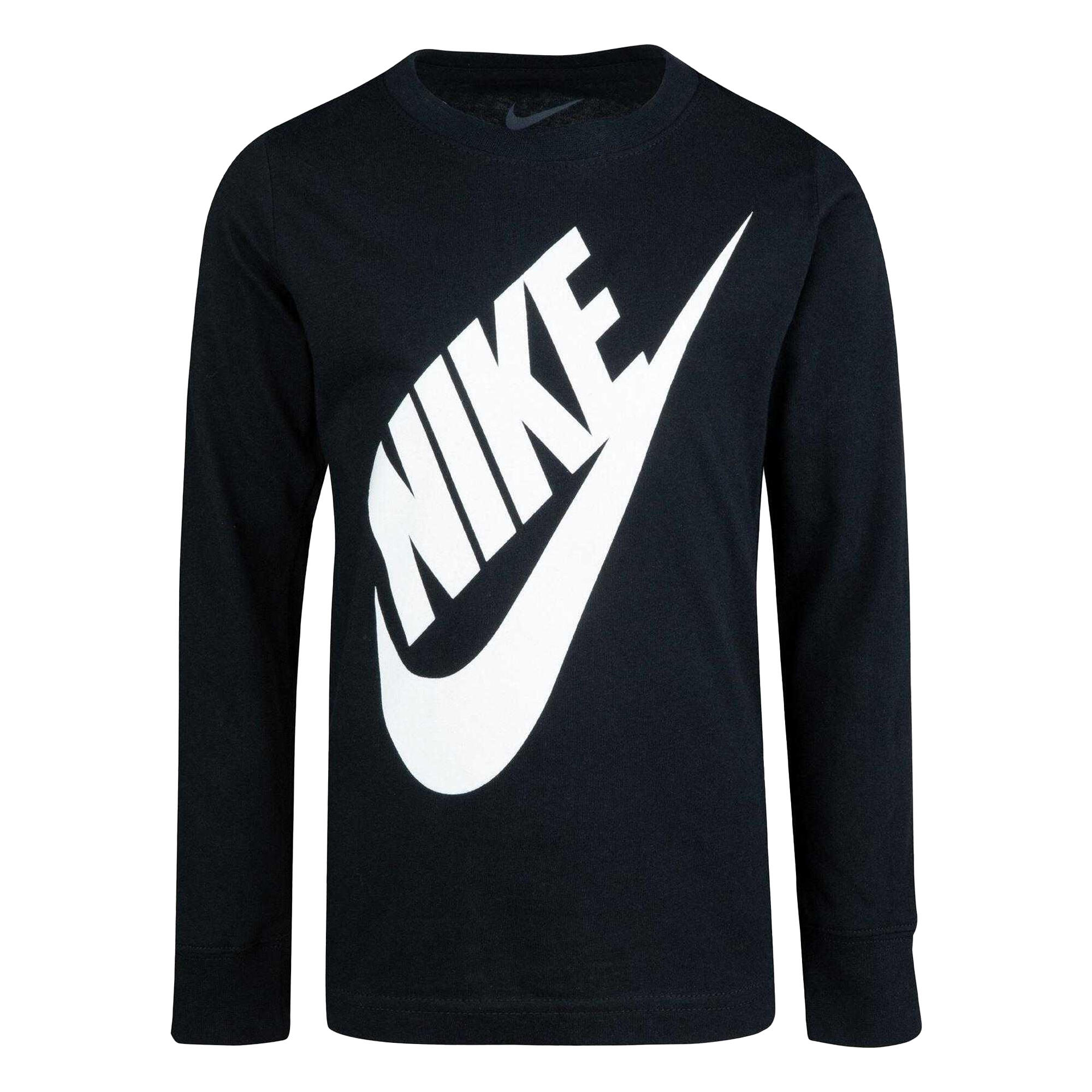 Nike Childrens/Kids Futura Oversized Logo Long-Sleeved T-Shirt