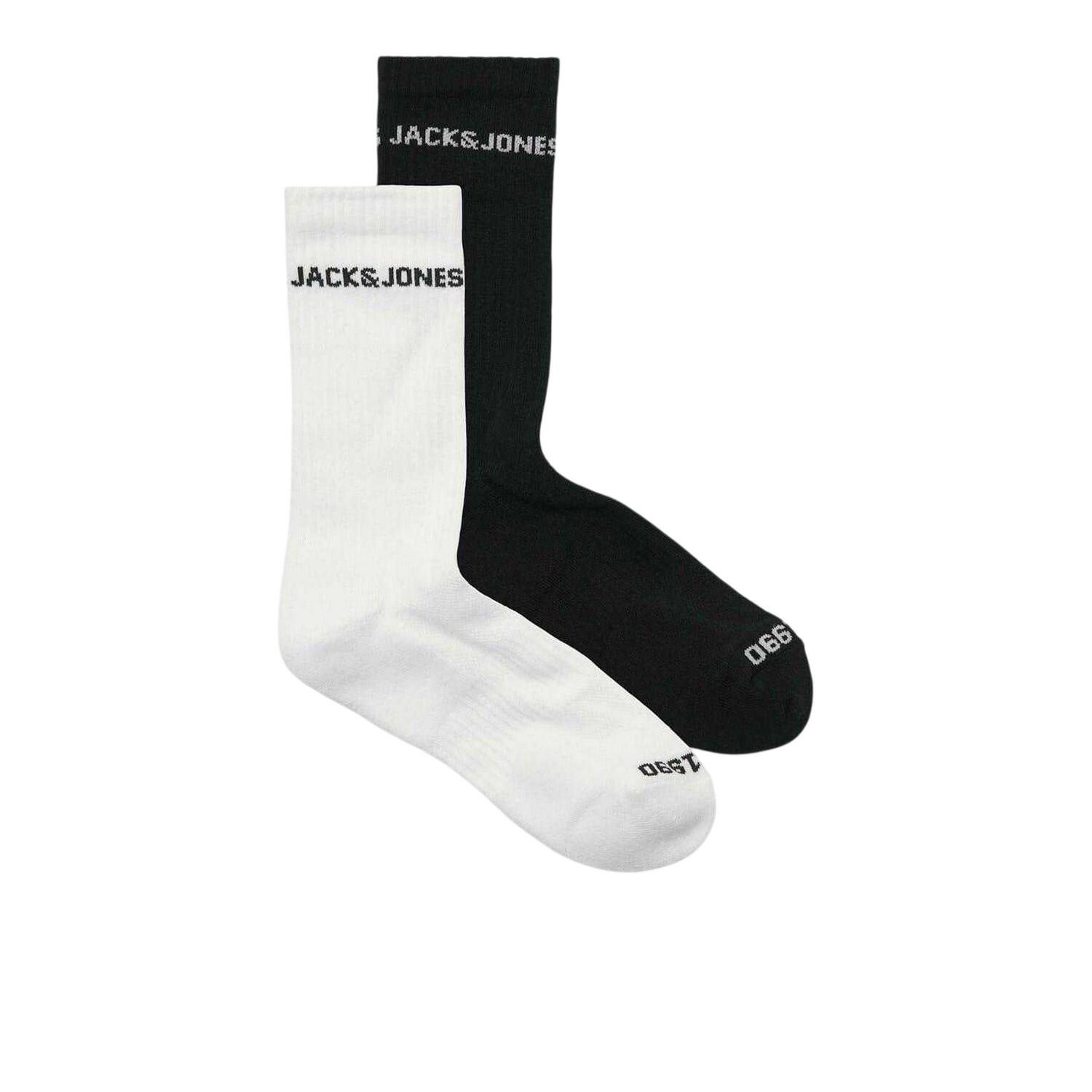 Jack And Jones Mens Basic Logo Crew Socks (Pack of 2)