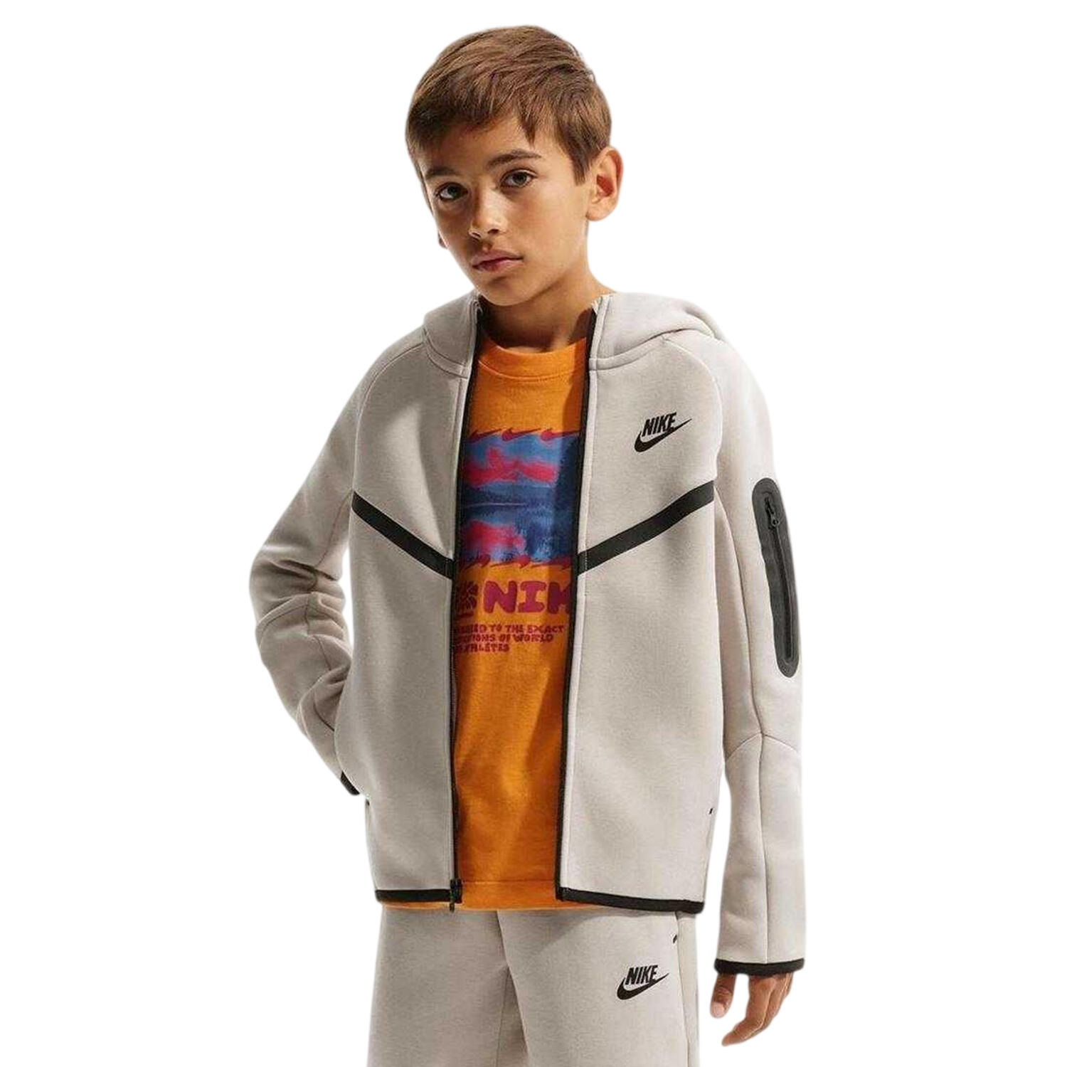 Nike Childrens/Kids Tech Fleece Full Zip Hoodie