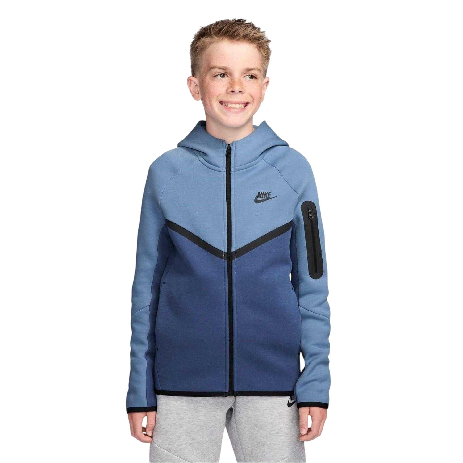 Nike Childrens/Kids Tech Fleece Full Zip Hoodie