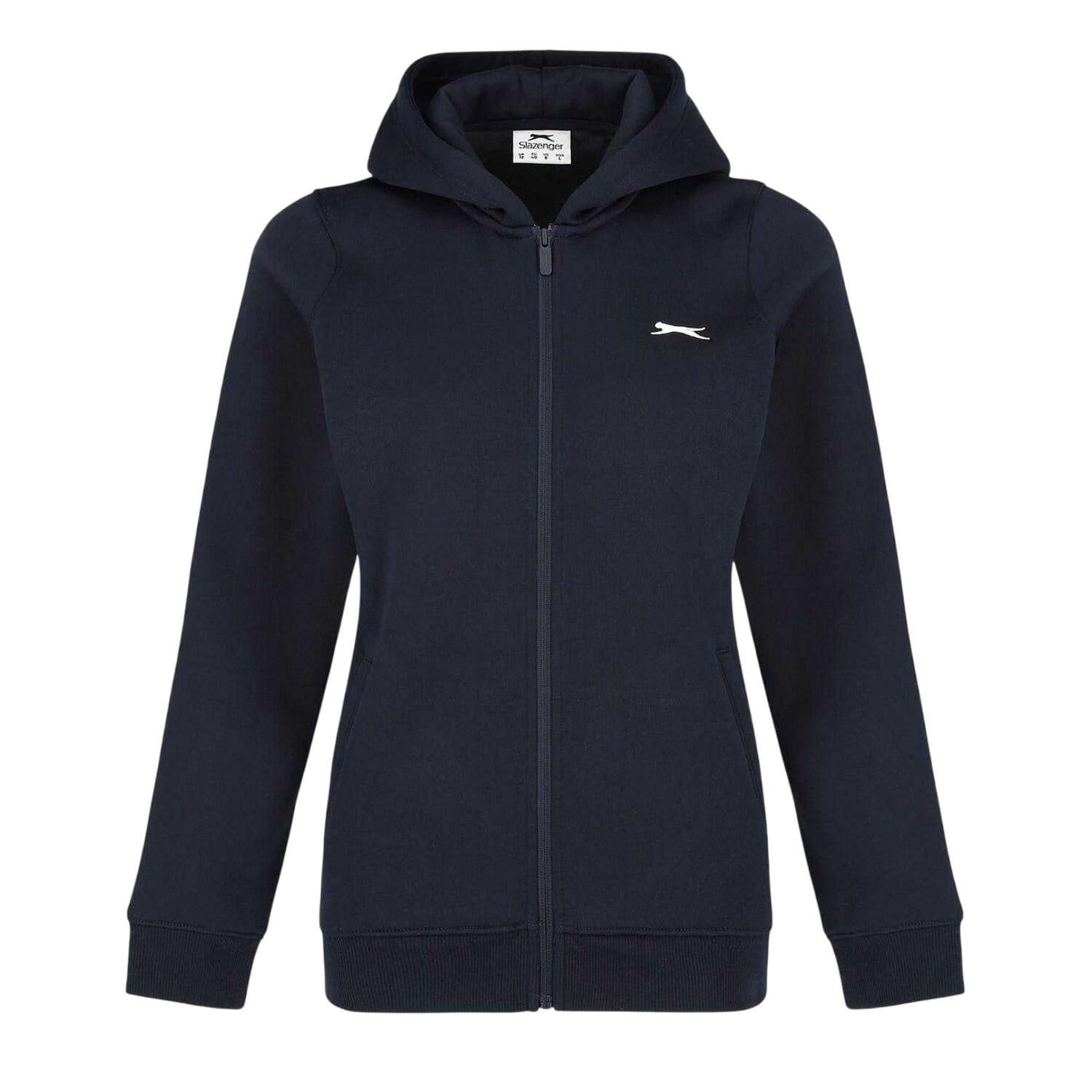 Slazenger Womens/Ladies Logo Fitted Full Zip Hoodie