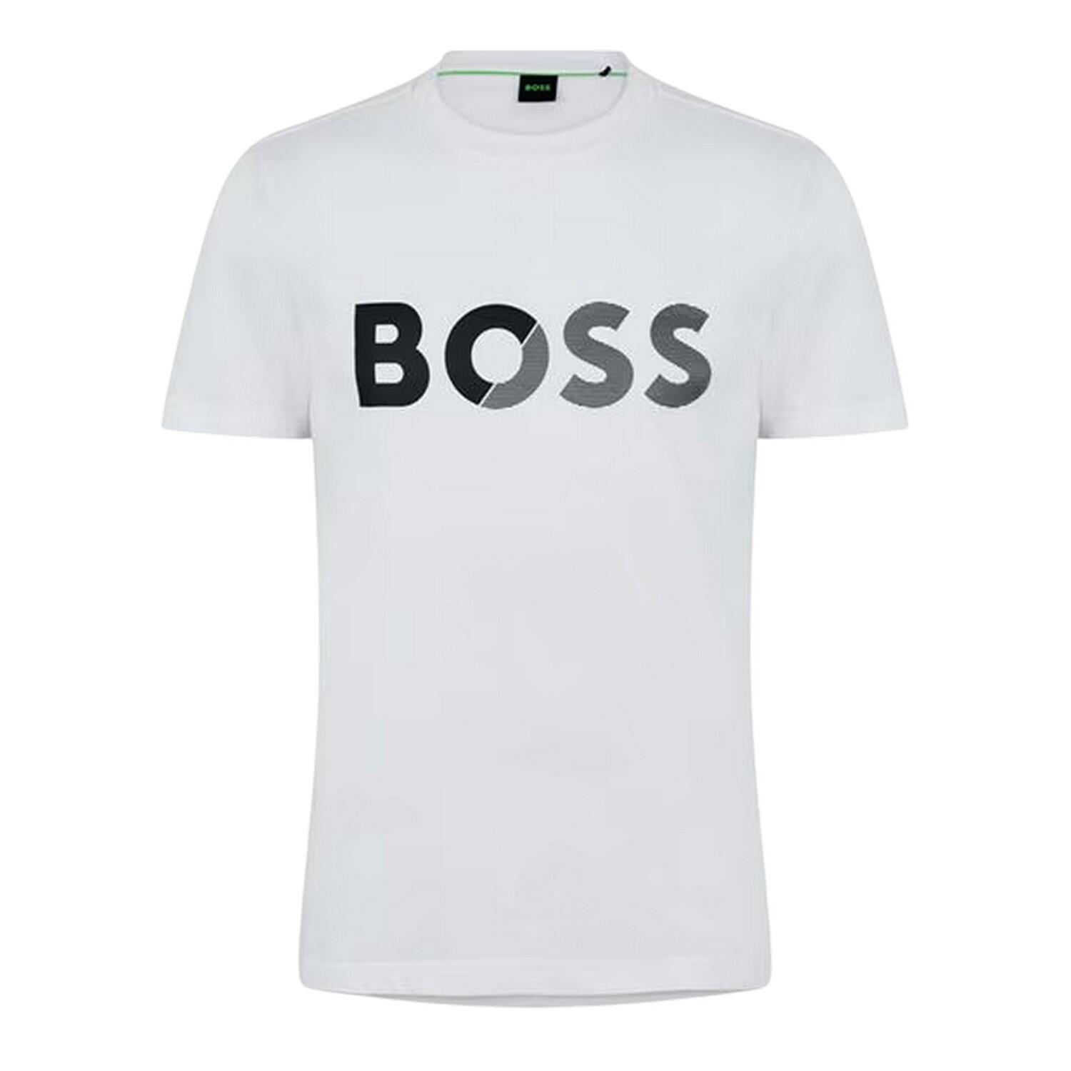 Boss Mens Big Logo Regular T-Shirt