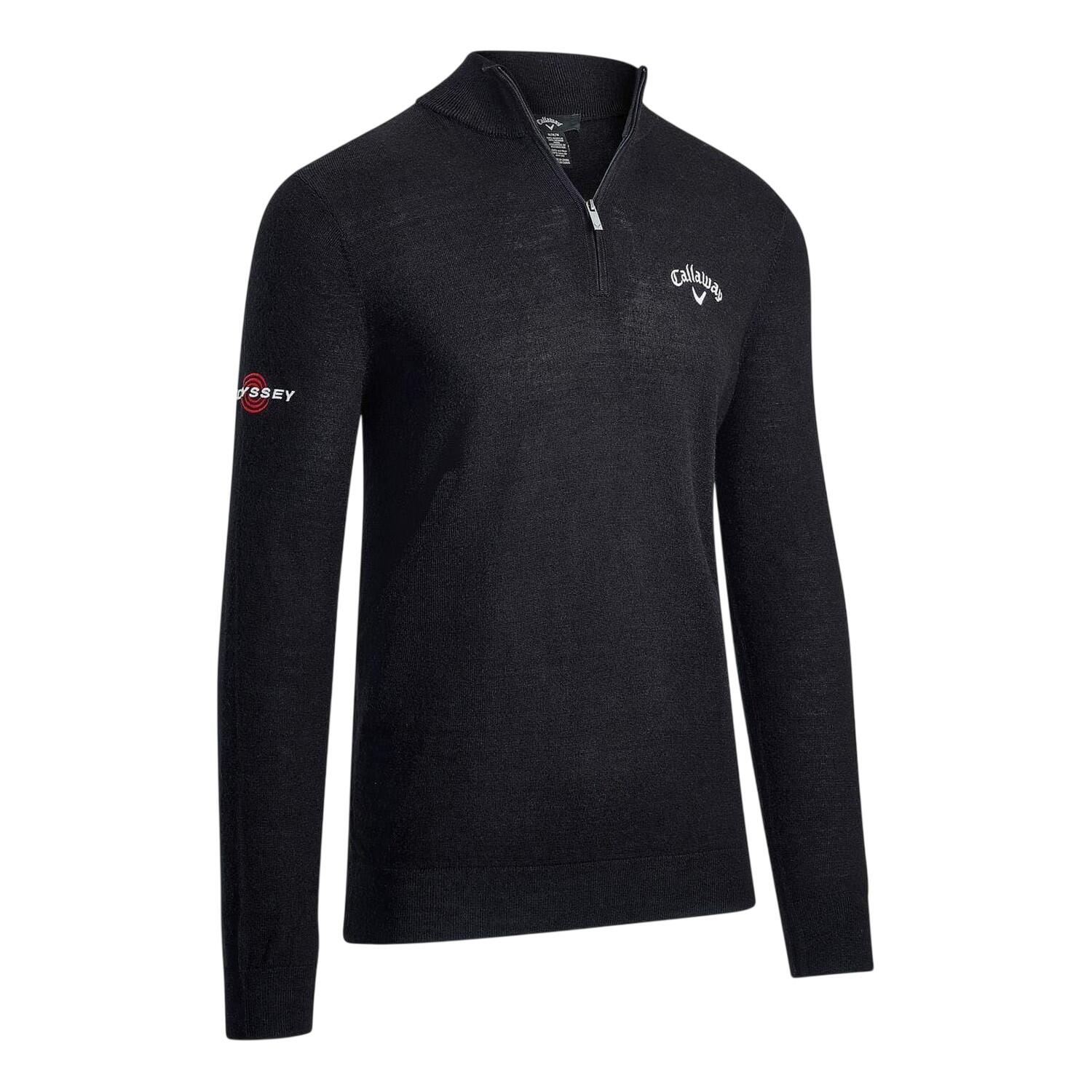 Callaway Mens Fine Knit Quarter Zip Jumper