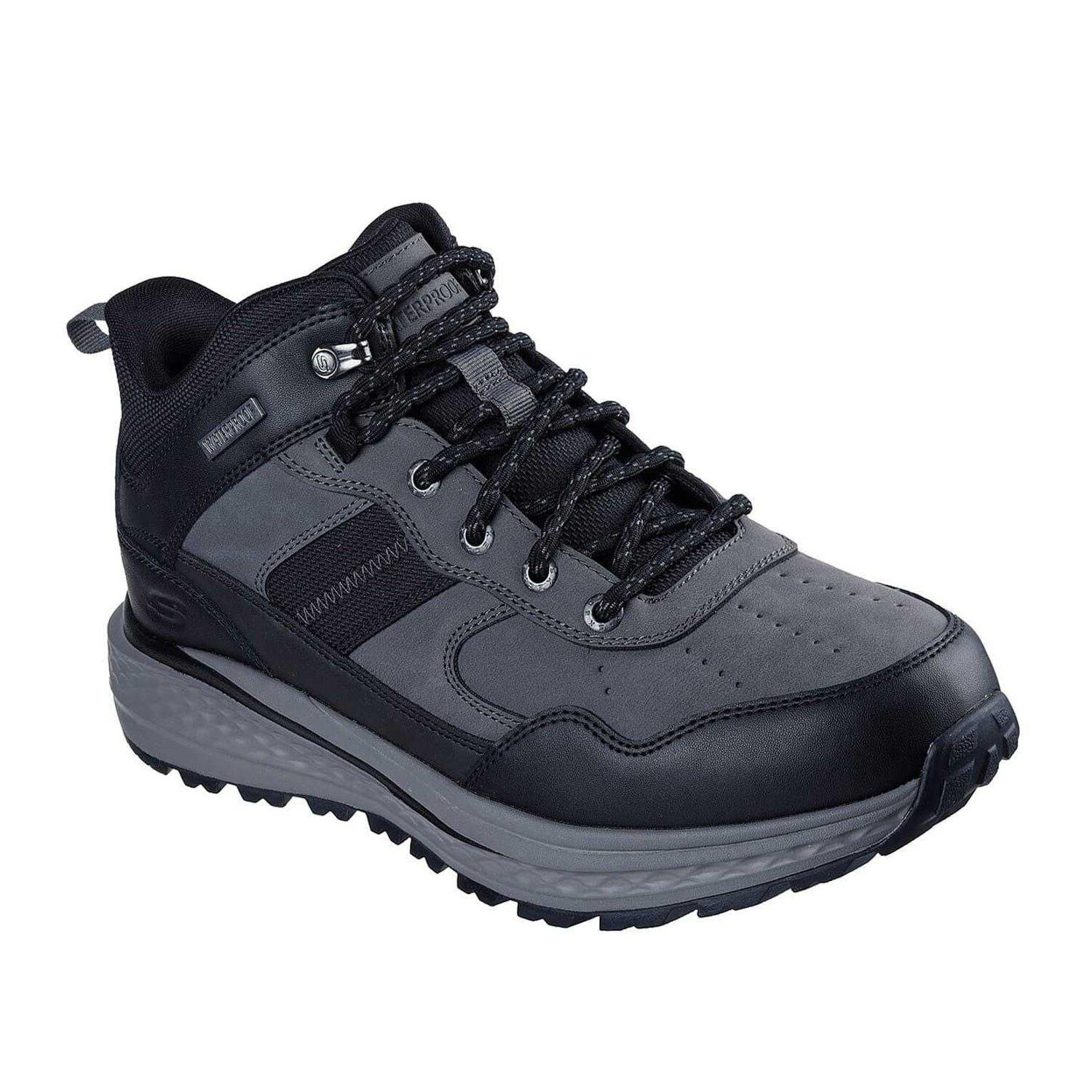 Skechers Mens Turner Leather Lace Up Hiking Boots