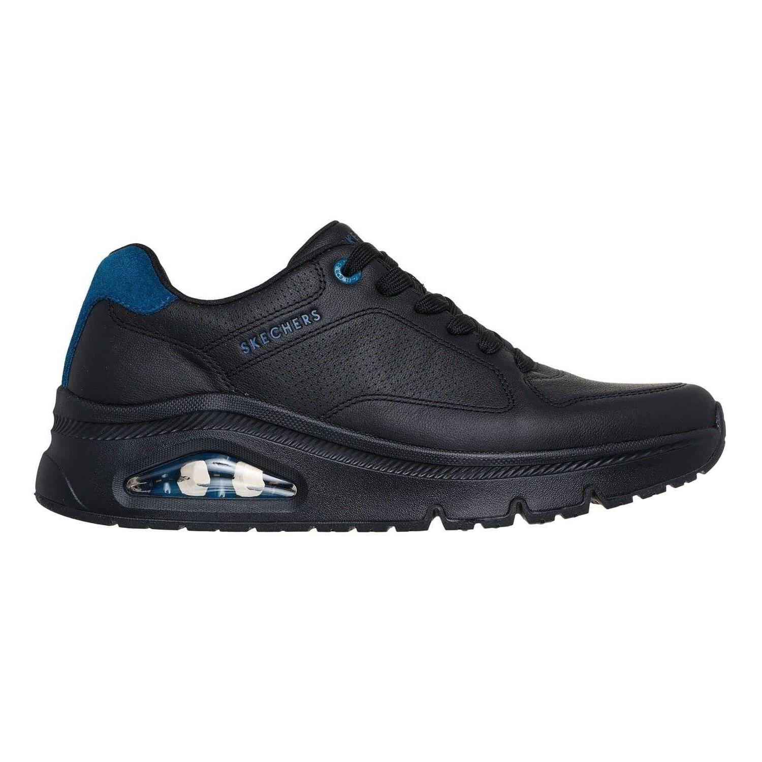 Skechers Mens Decorative Leather Air Cushioned Trainers