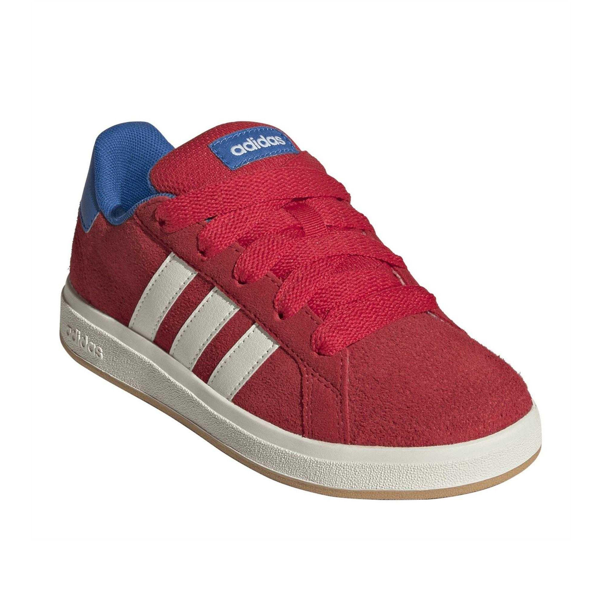 Adidas Childrens/Kids Grand Court 00s Suede Flat Trainers