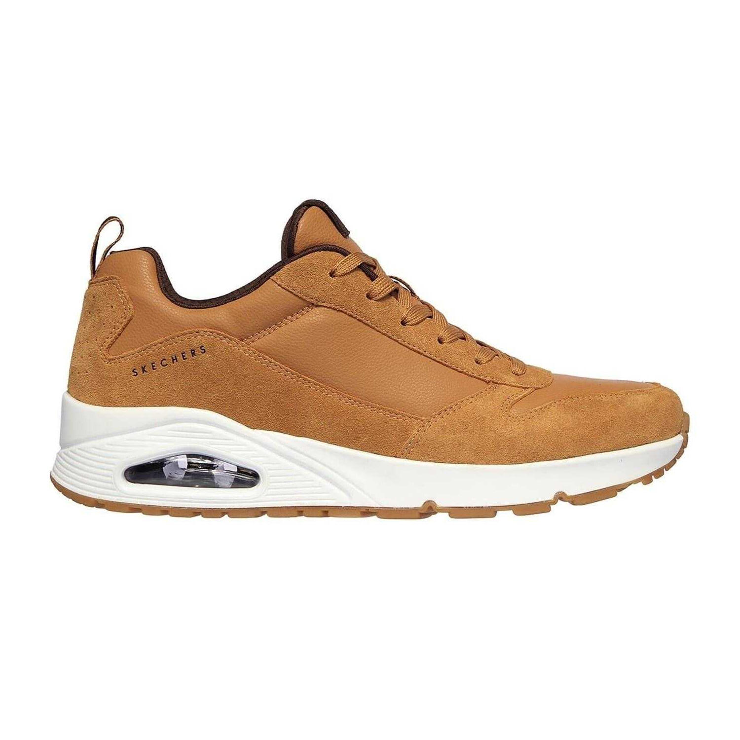 Skechers Mens Uno Stacre Suede Trainers