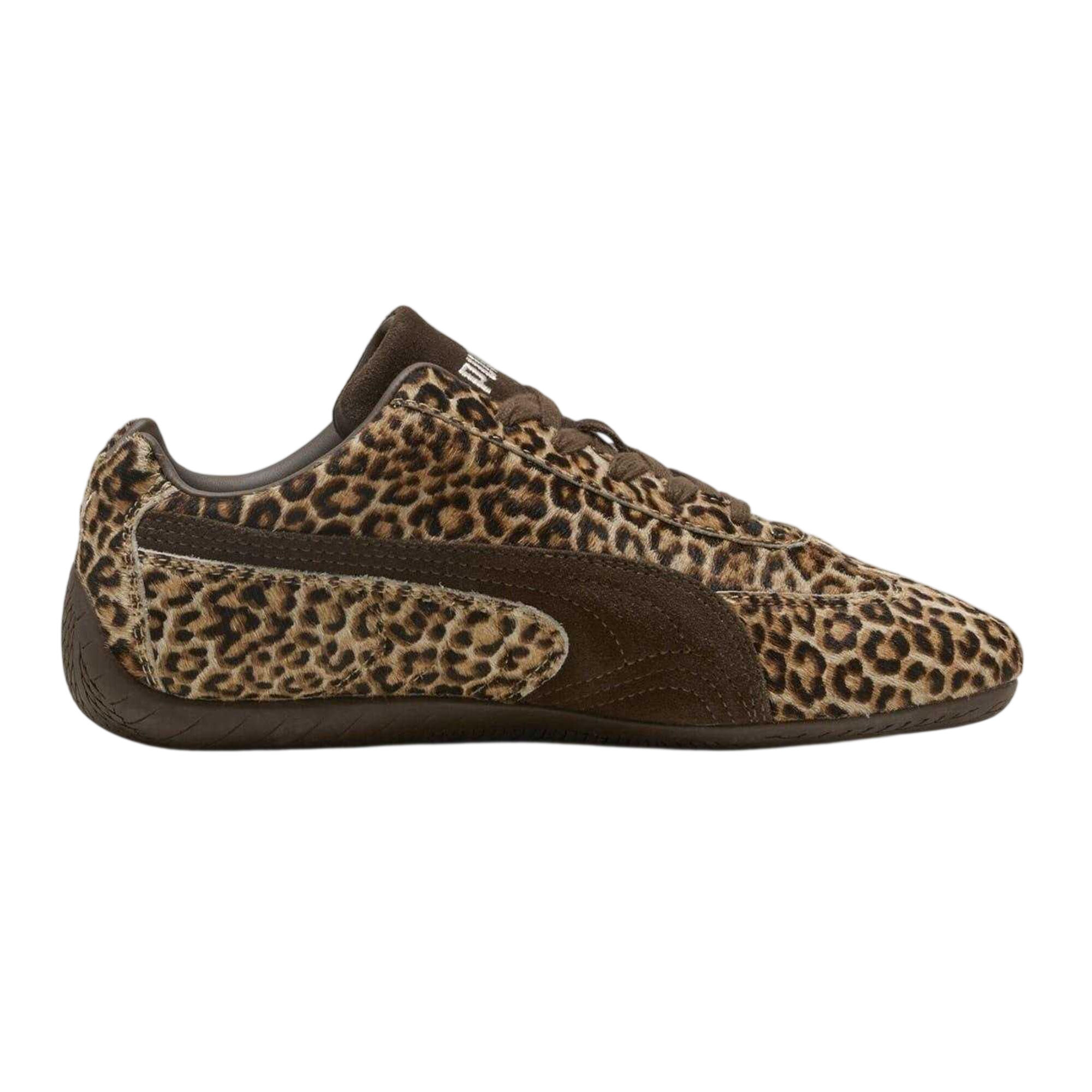 Puma Womens/Ladies Speedcat Leopard Print Flat Trainers