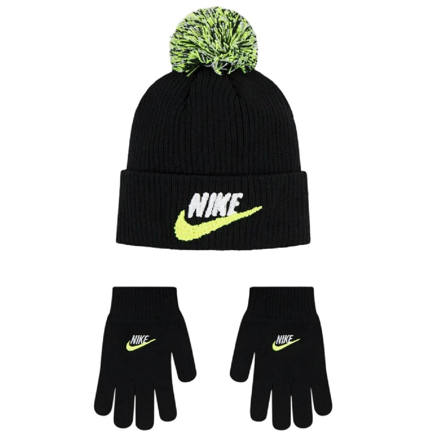 Nike Childrens/Kids Club Chen Winter Beanie & Gloves Set