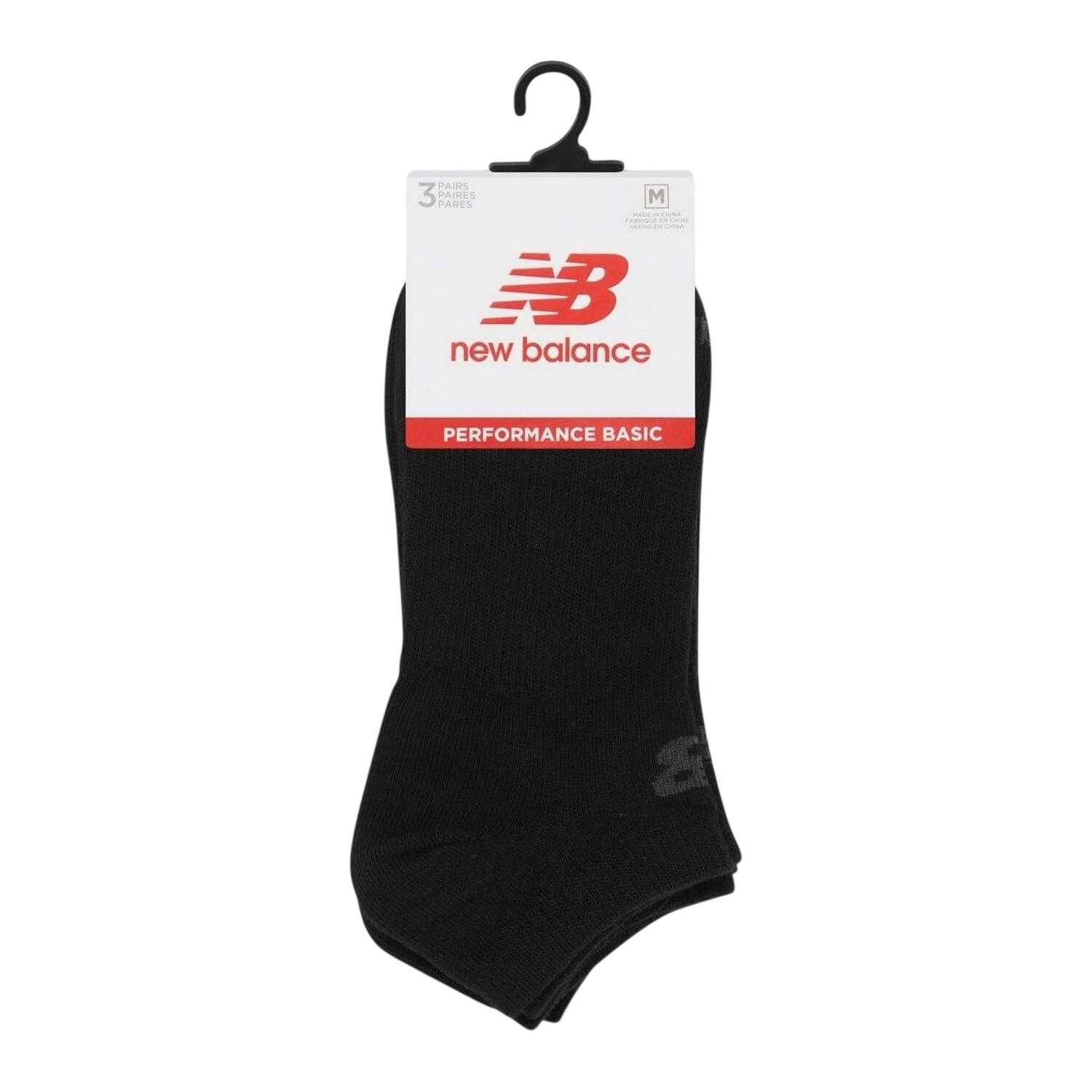 New Balance Unisex Adult Logo No-Show Socks (Pack of 3)